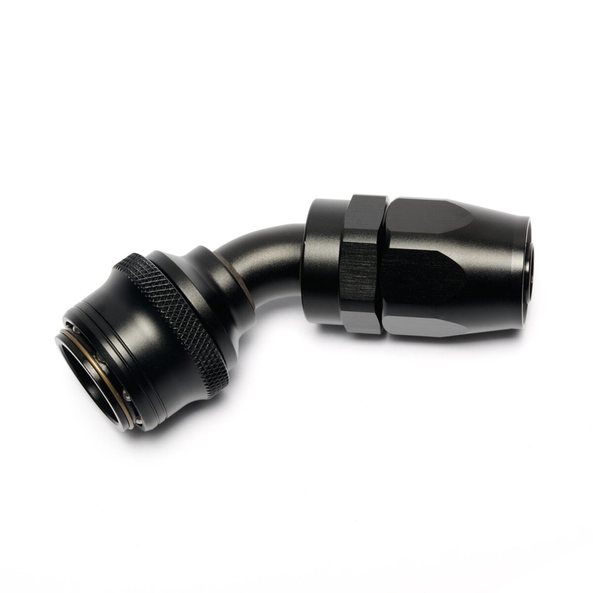 Quick Click Schlauchanschluss Fitting weiblich Dash 4 / -04 AN - 45° - schwarz matt
