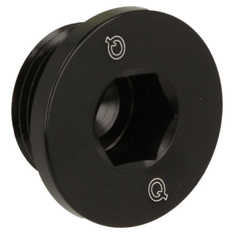 QSP Aluminium Blindstopfen lowprofile M12x1.5 - schwarz