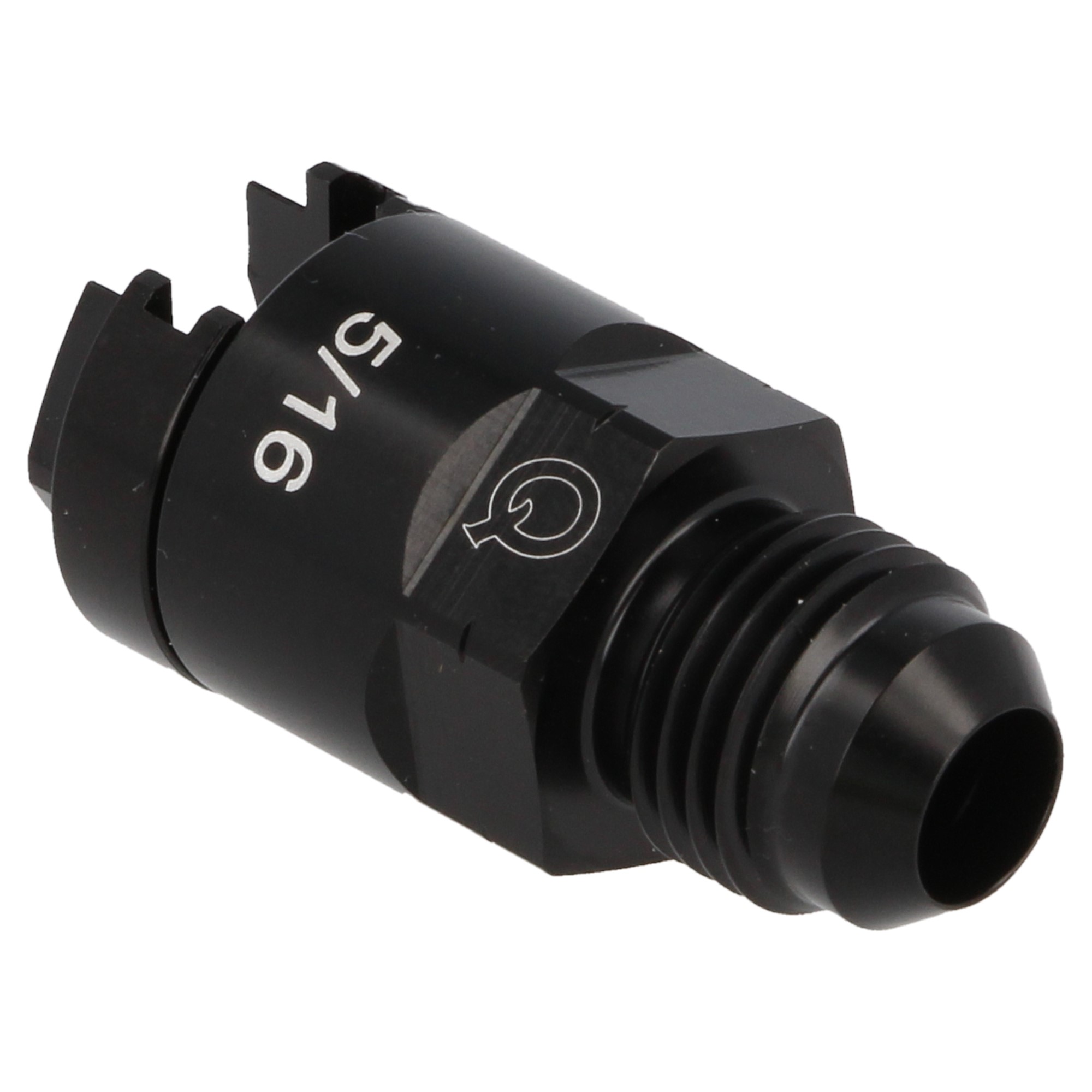 QSP Kraftstoffleitung Adapter 7,94 mm auf AN6 male schwarz