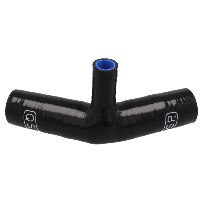 QSP Silikon T-Bogen 45° - 32mm (19mm Anschluss) - Schwarz
