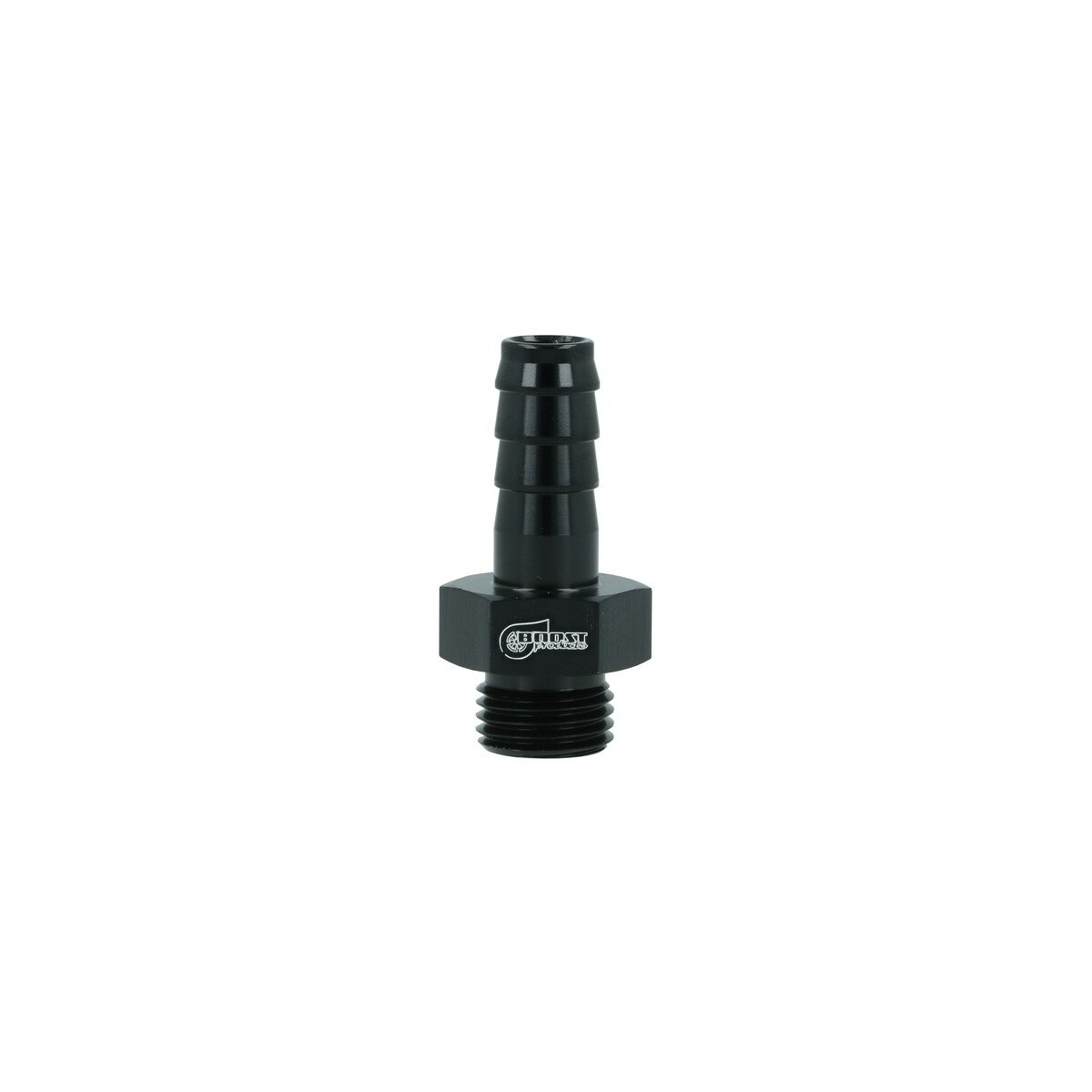Einschrauber ORB Dash 6 männlich zu Schlauchanschluss gerippt 10mm (3/8") - schwarz matt