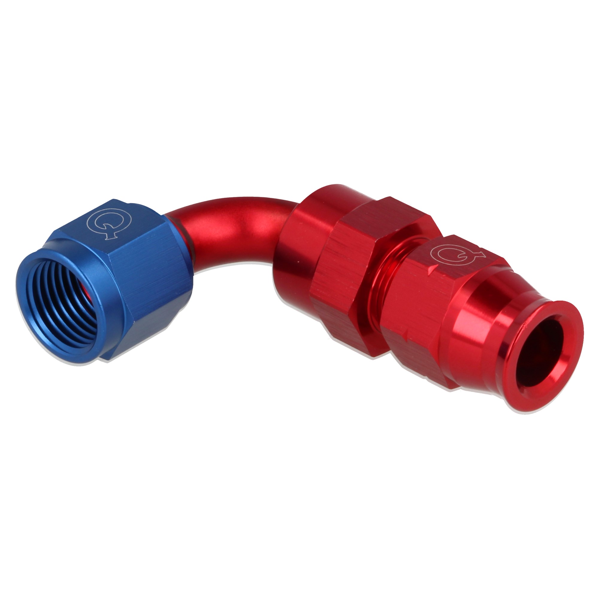 QSP Aluminum Rohr Adapter weiblich 90° AN6 Dash 6 - 7.94 mm