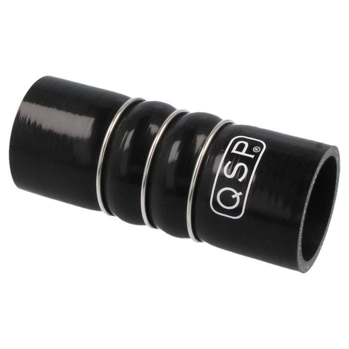 QSP Silikonschlauch verstärkt - 57mm - Schwarz