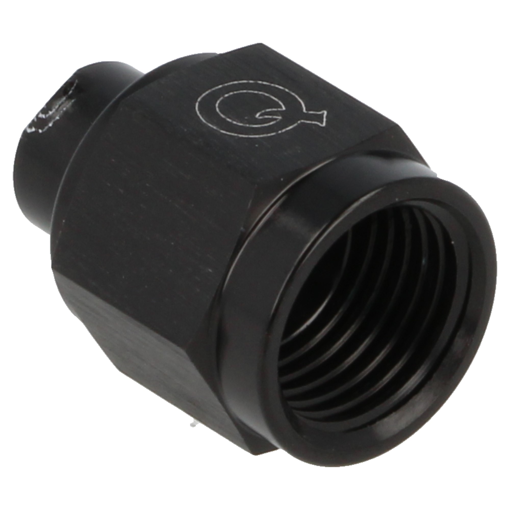 QSP Aluminium Blindkappe AN4 Dash 4 schwarz