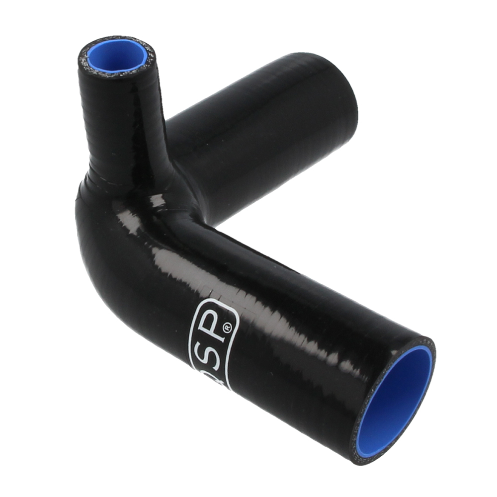 QSP Silikon T-Bogen 90° - 32mm (19mm Anschluss) - Schwarz