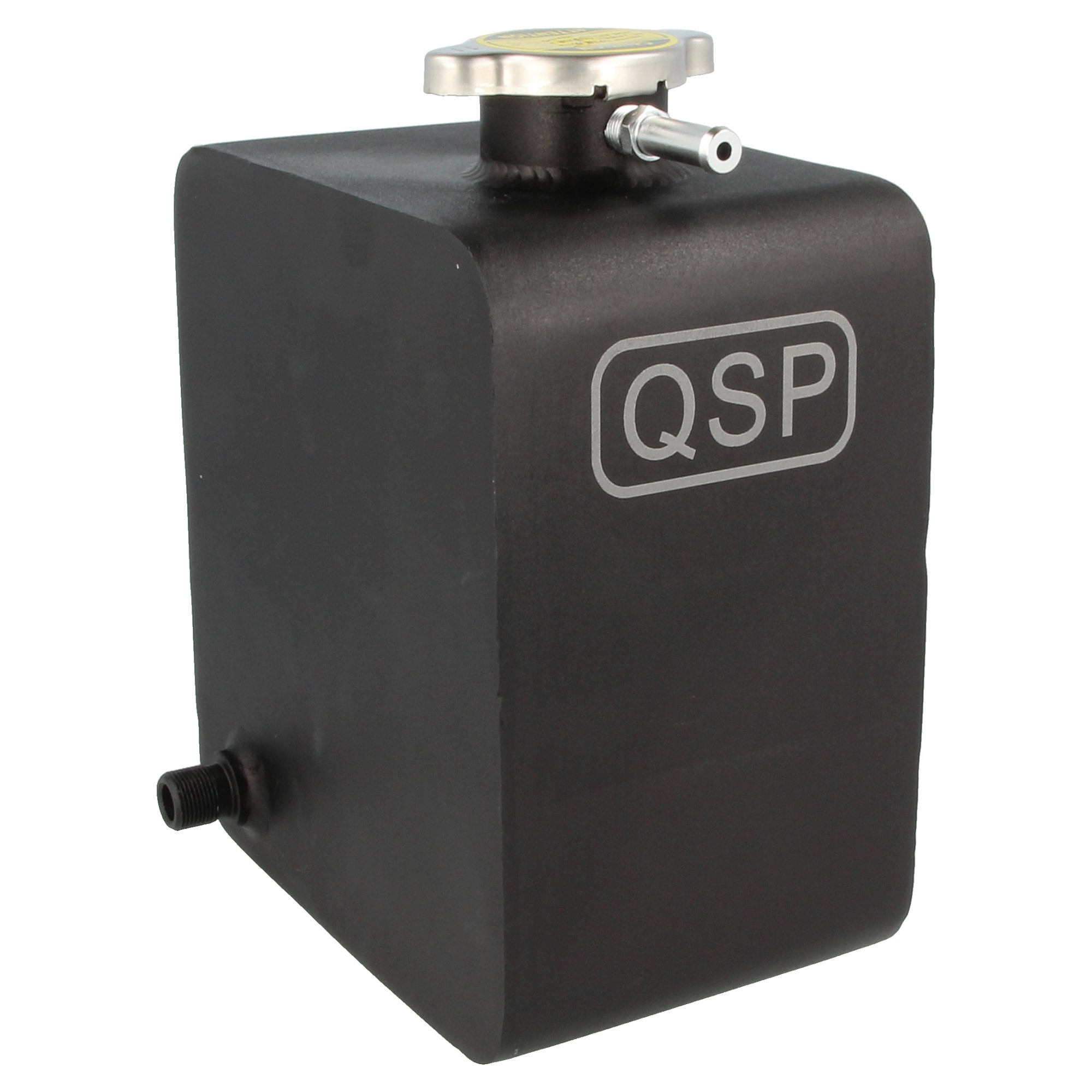 QSP Aluminium Kühlwasser Ausgleichsbehälter 2,2 Liter schwarz NEU