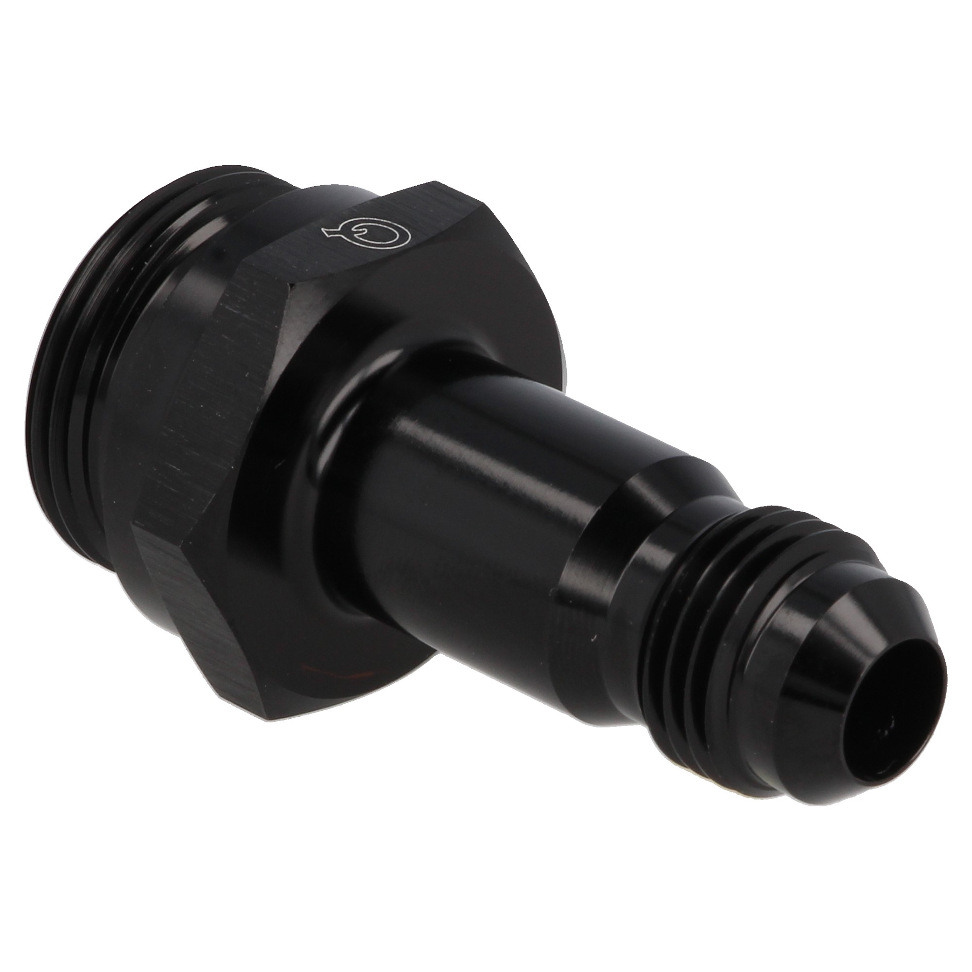 QSP Vergaser Adapter verlängerte Doppelversorgung 7/8 AN20 auf Dash 6 / AN6 schwarz