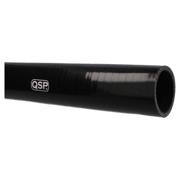 QSP Silikonschlauch - Kraftstoff- und ölbeständig - 100 cm gerade - 8mm - Schwarz