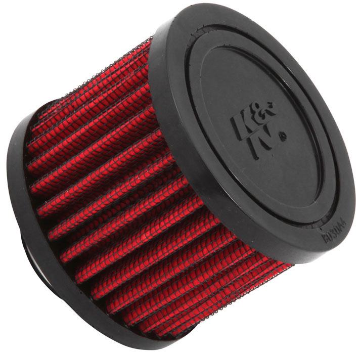 K&N 62-1410 Entlüftungsfilter 25mm 1 Zoll Anschluss 60mm hoch schwarz