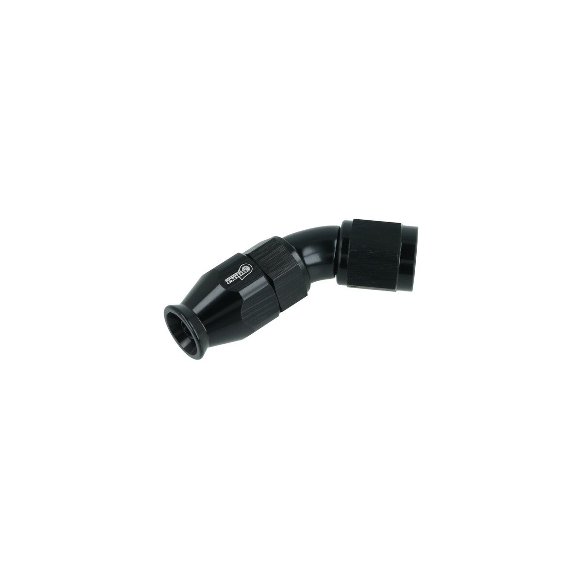 High Flow PTFE Schlauchanschluss Fitting drehbar Dash 4 - 45° - schwarz