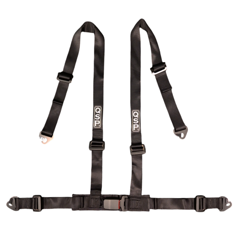 QSP Pro Street 4-Punkt Sportgurt ECE 2 Zoll Schwarz