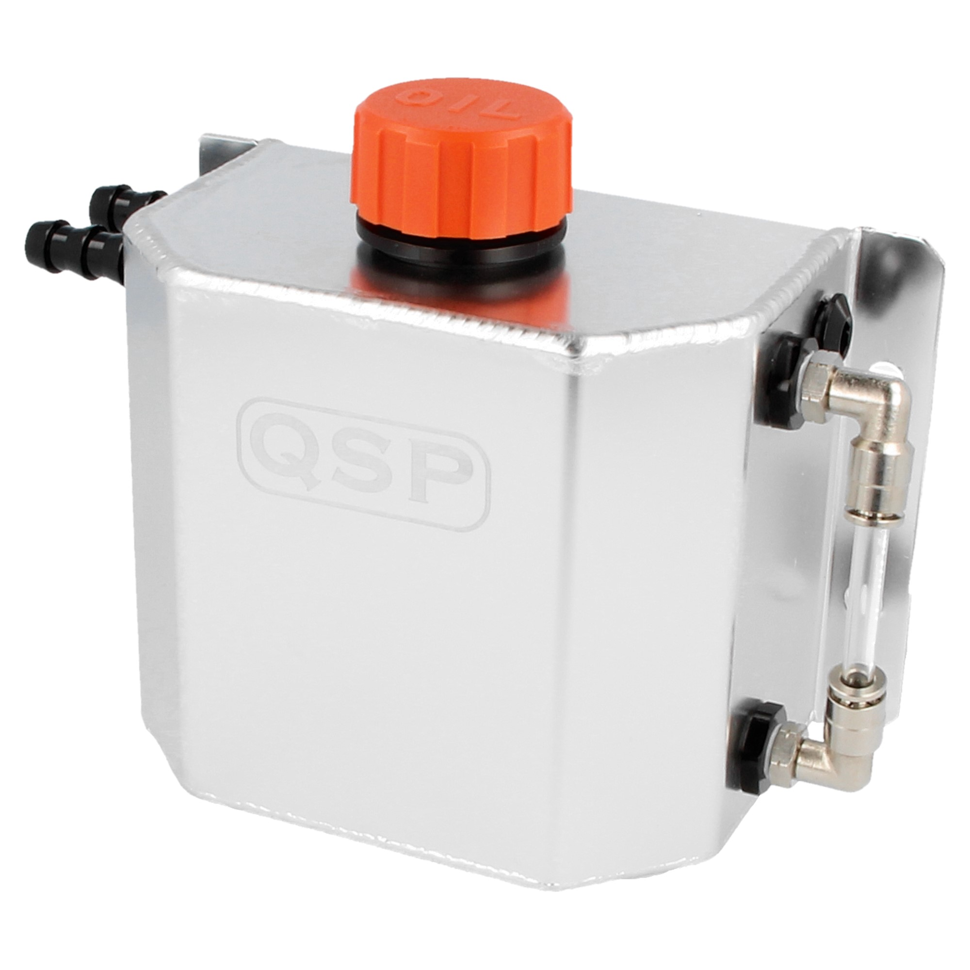 QSP Aluminium Öl Catchtank 1 Liter AN10 Dash 10 silber