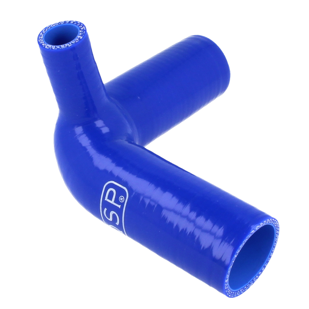 QSP Silikon T-Bogen 90° - 32mm (19mm Anschluss) - Blau