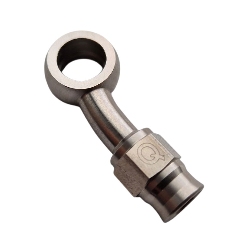 QSP Edelstahl Banjo Eye - Flat 20° AN3 Dash 3 - 10.2 mm