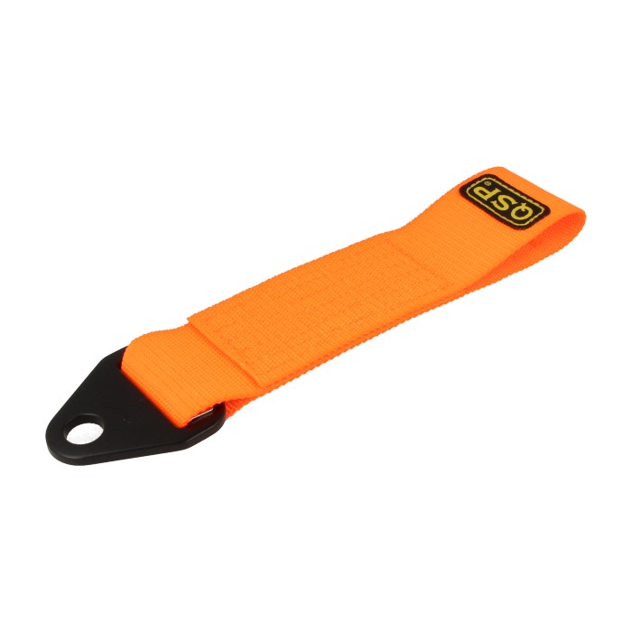 QSP Heavy Duty Abschleppschlaufe Fluor Orange 20 cm FIA