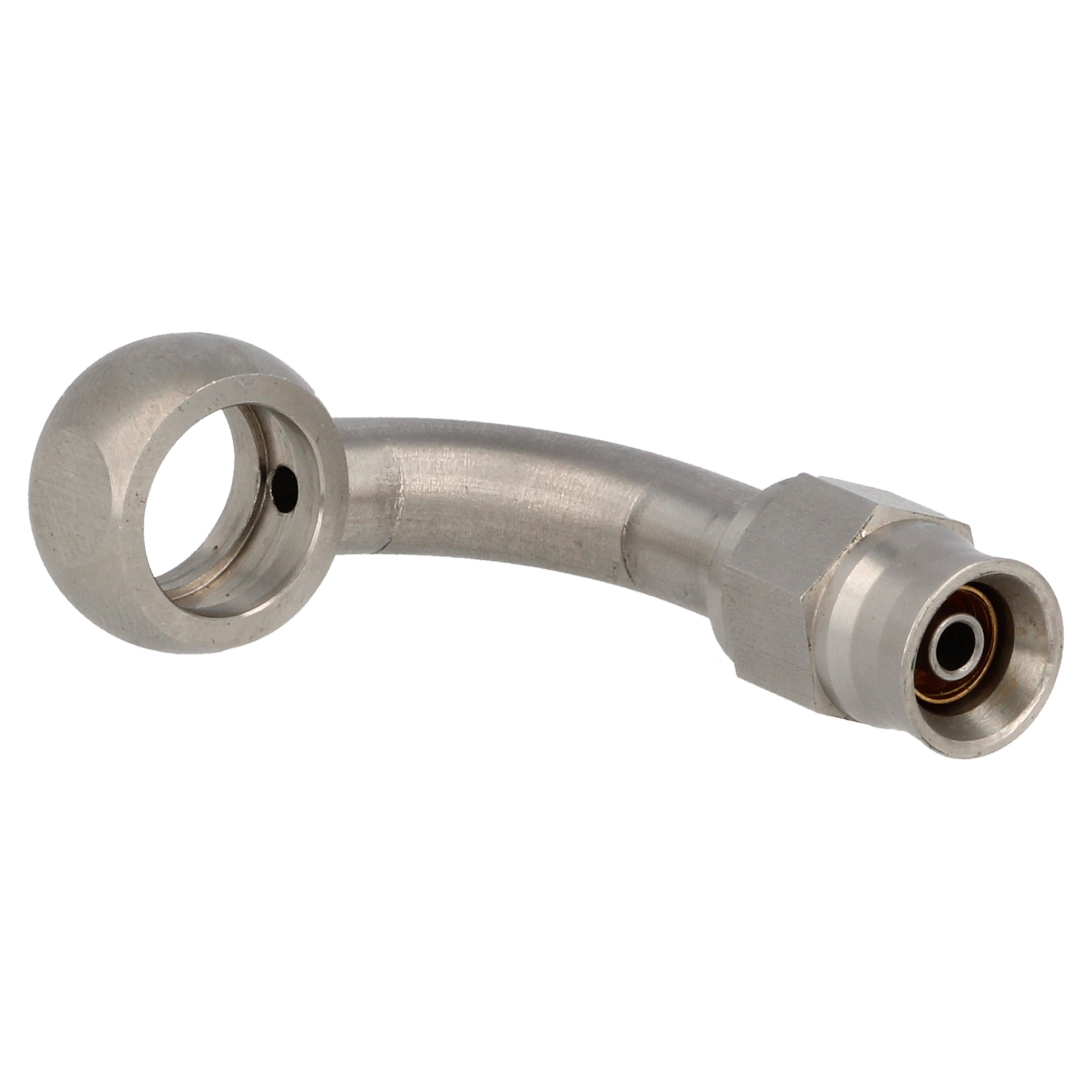 QSP Edelstahl banjo eye 90° AN3 Dash 3 - 10.2 mm