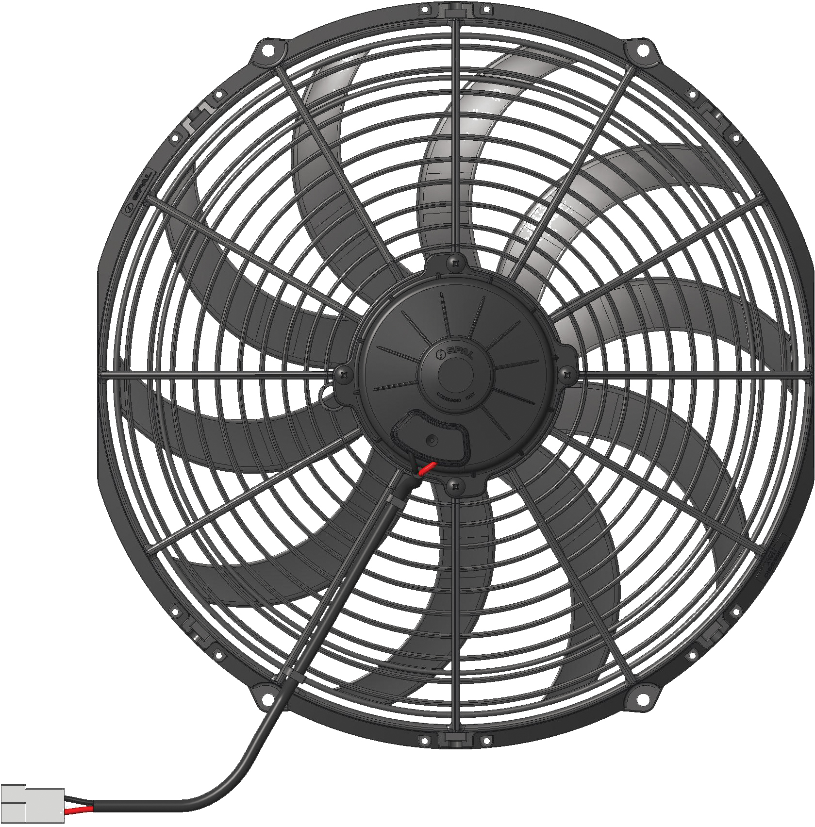 SPAL Lüfter VA08-AP71/LL-53S 350mm 12V blasend 3120 m³/h Kühlerlüfter