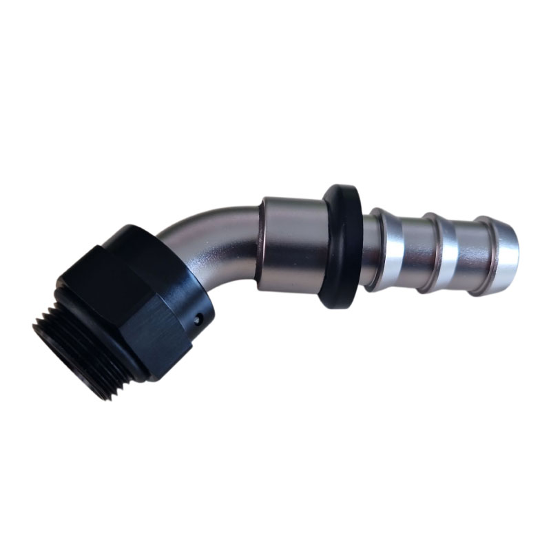 QSP Öl Kühler Adapter push-on 45° M22 - AN6 Dash 6