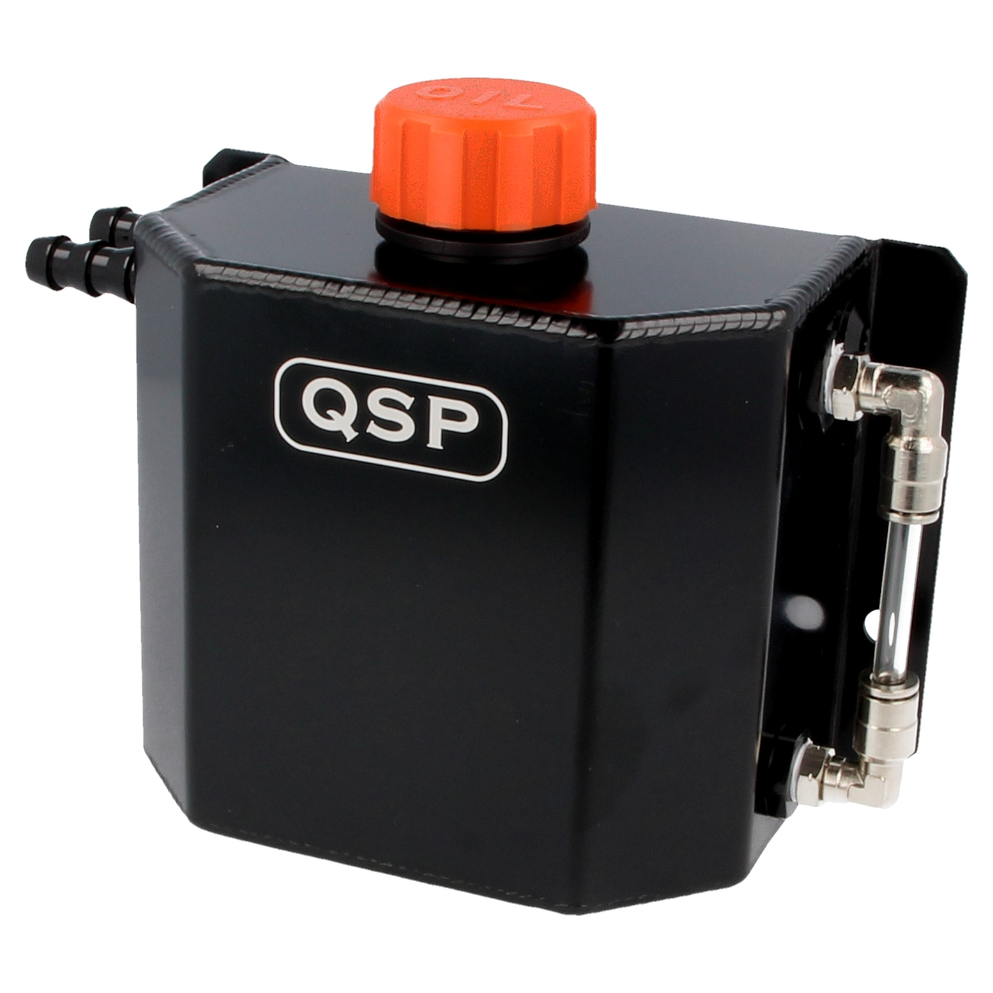QSP Aluminium Öl Catchtank 1 Liter AN10 Dash 10 schwarz