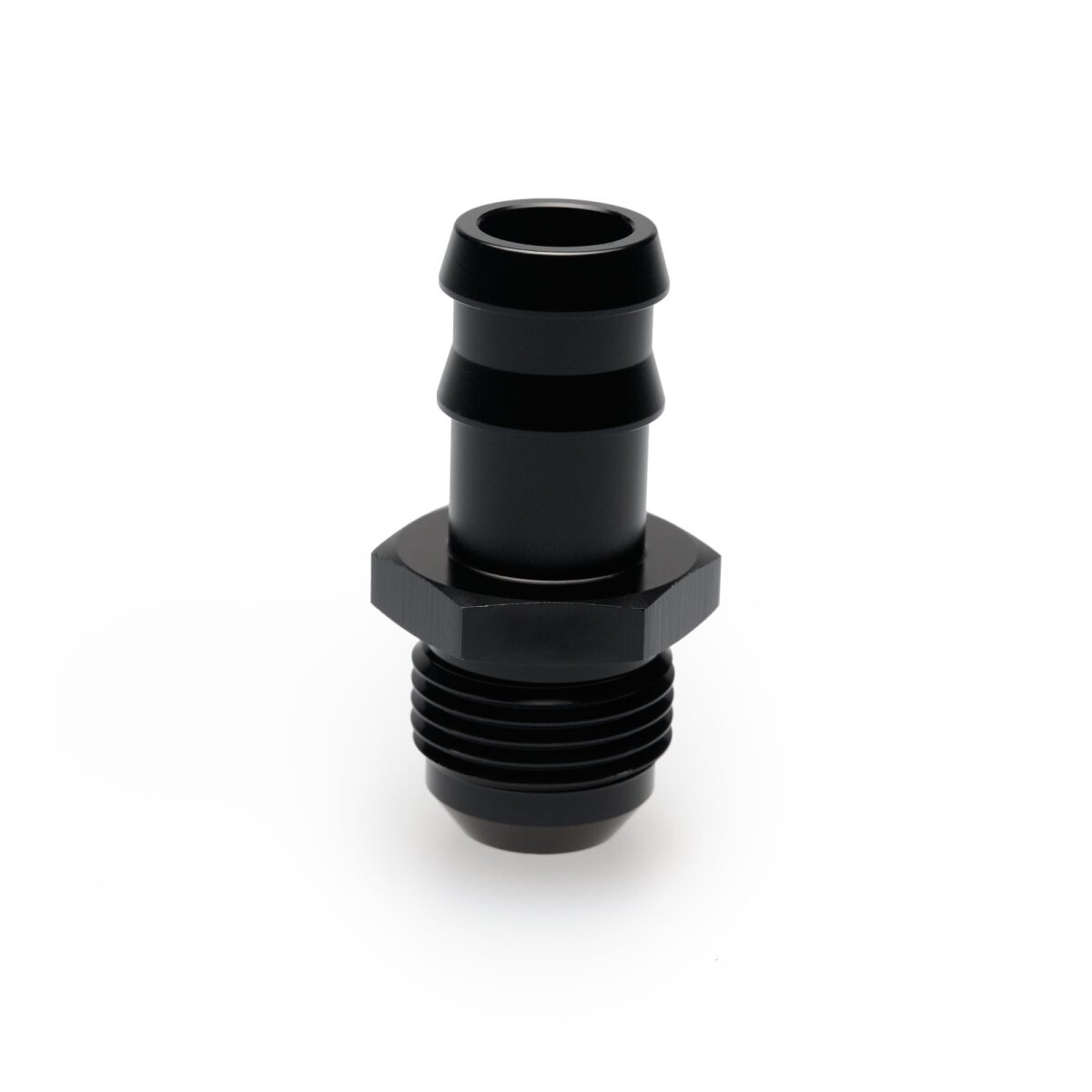 Einschrauber Dash 10 männlich zu Schlauchanschluss gerippt 16mm (5/8") - schwarz matt