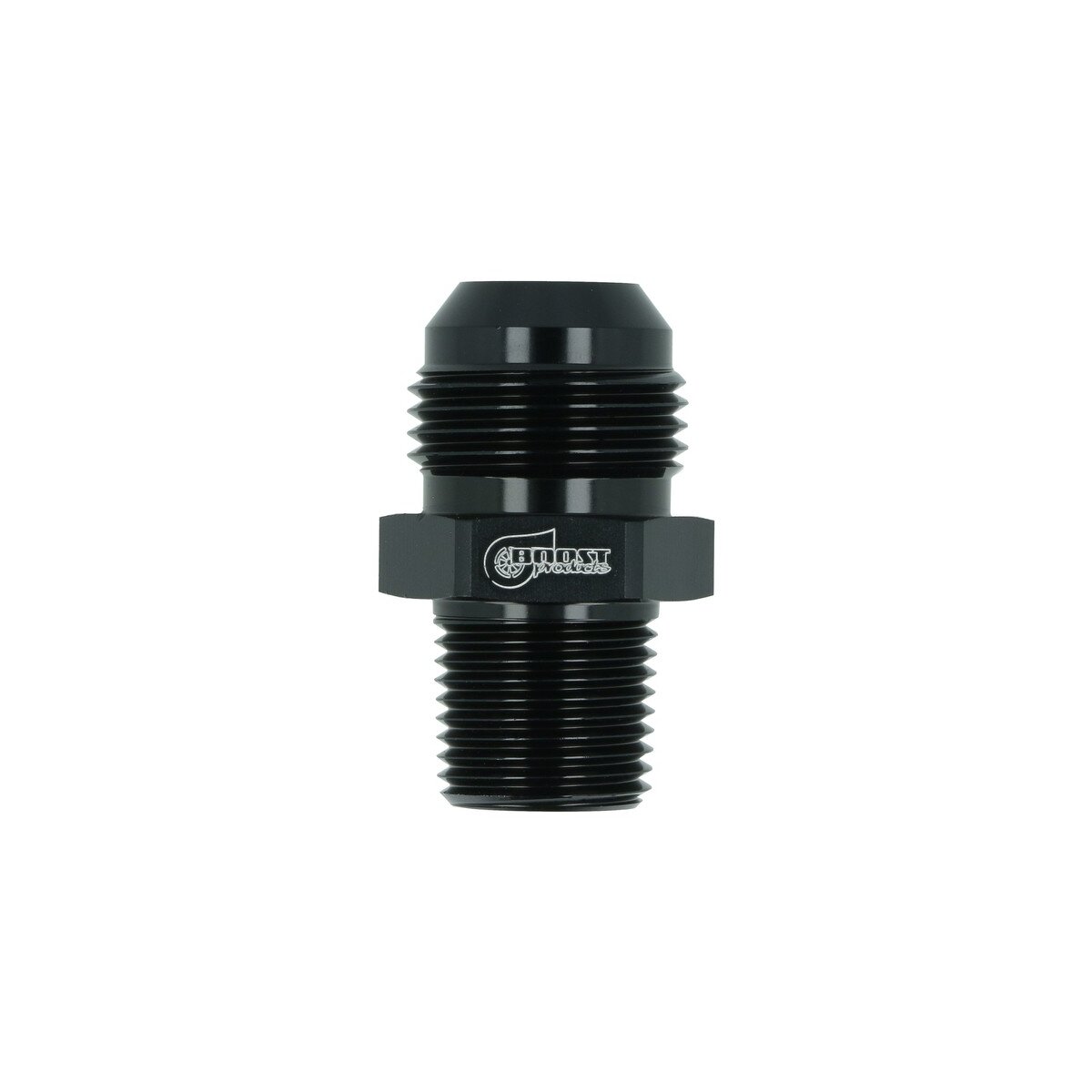 Gewindeadapter Dash 12 männlich zu NPT 1/2" männlich - schwarz matt