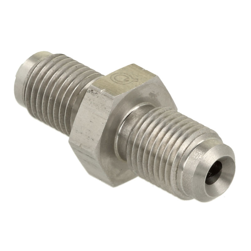 QSP Adapter ss männlich / männlich D3 - M10x1 both sides dual flair (concave / convex)