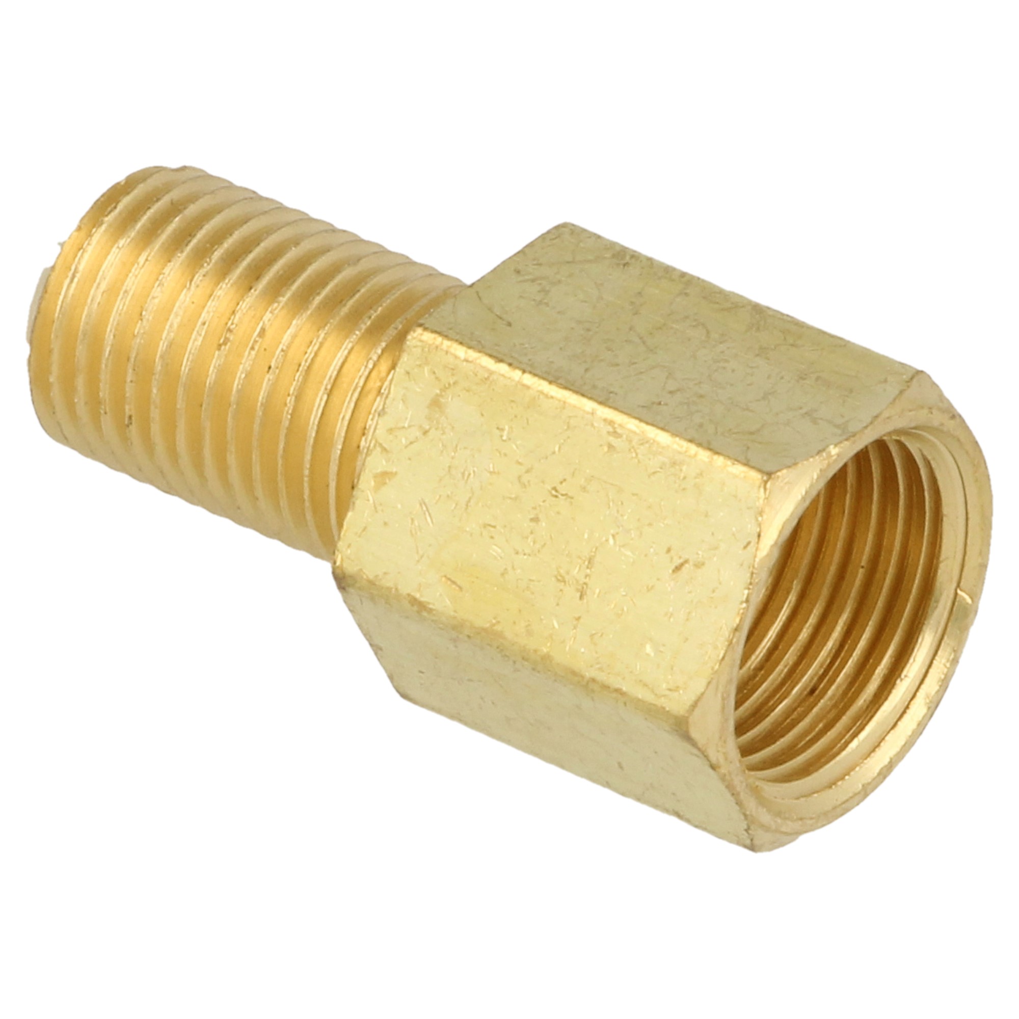 QSP Adapter für Bremse Messing M12x1.0 Female auf M10x1.0 Male
