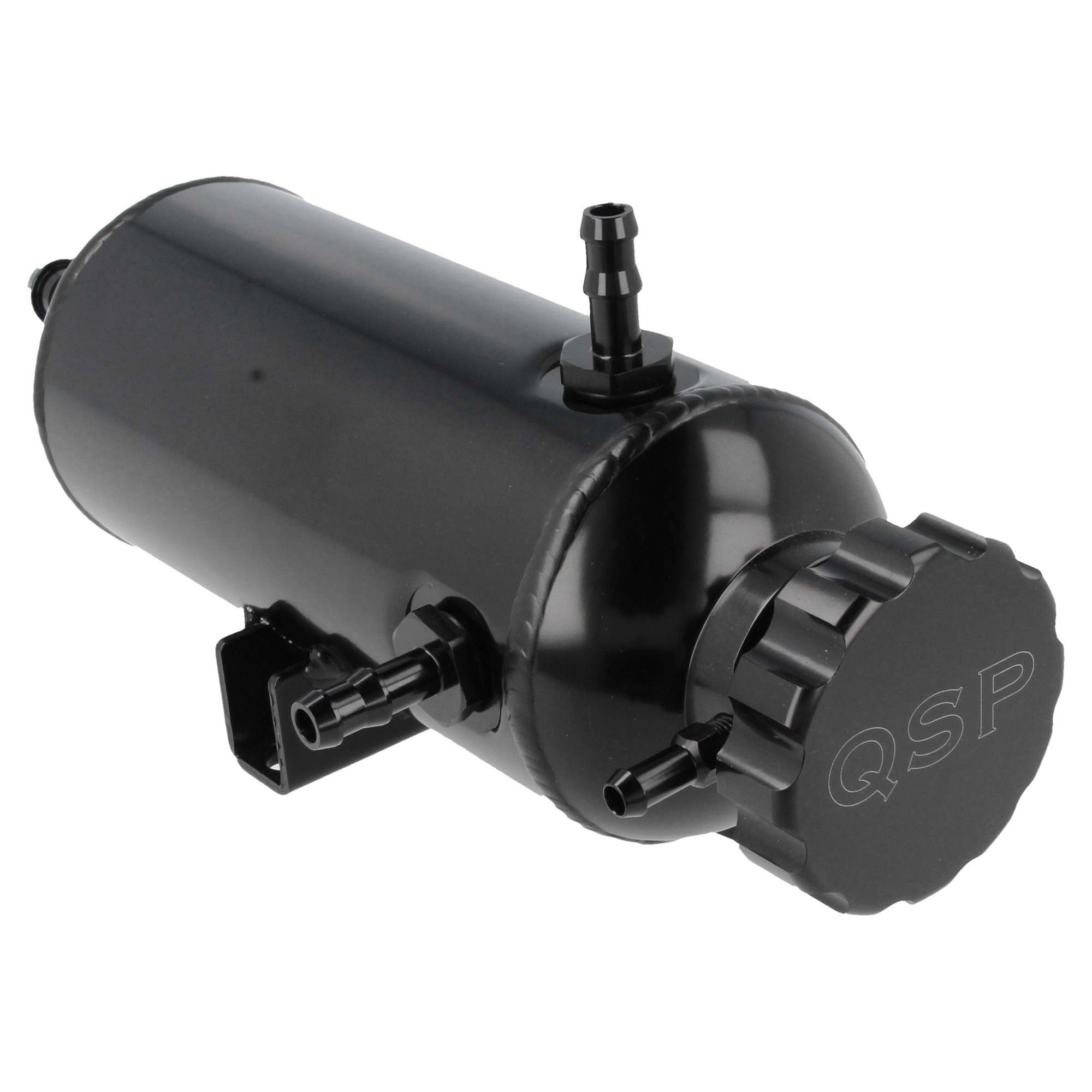 QSP Aluminium Kühlwasser Ausgleichsbehälter 0,75 Liter schwarz