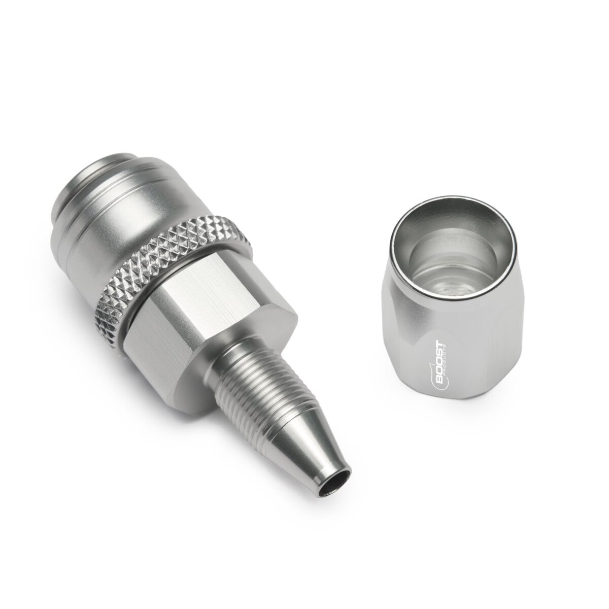 Quick Click Schlauchanschluss Fitting weiblich Dash 4 / -04 AN - gerade - silber matt