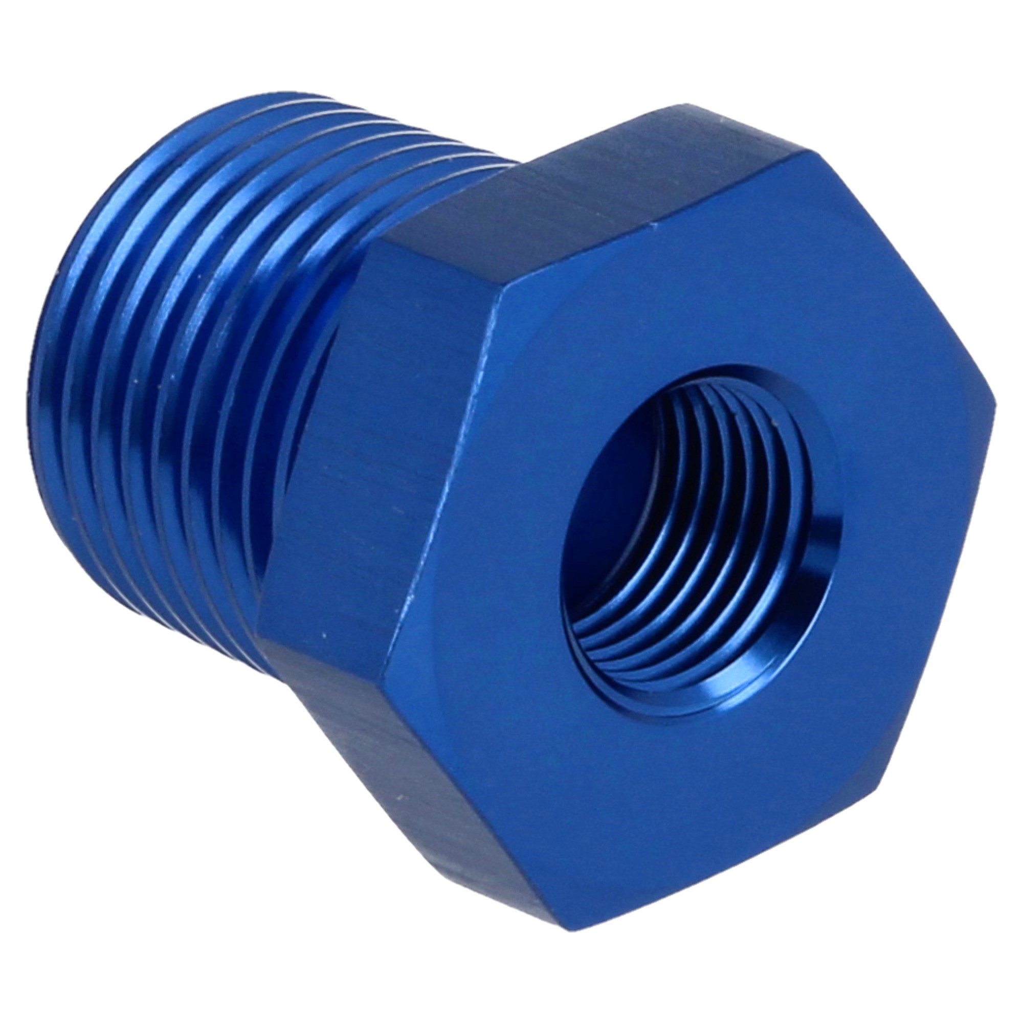 QSP Reduzierung männlich 1/2 NPT - weiblich 1/4 NPT - Blue