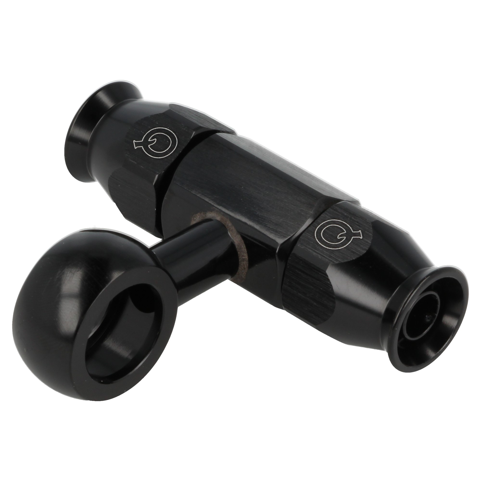QSP weber Adapter double AN6 Dash 6 PTFE schwarz