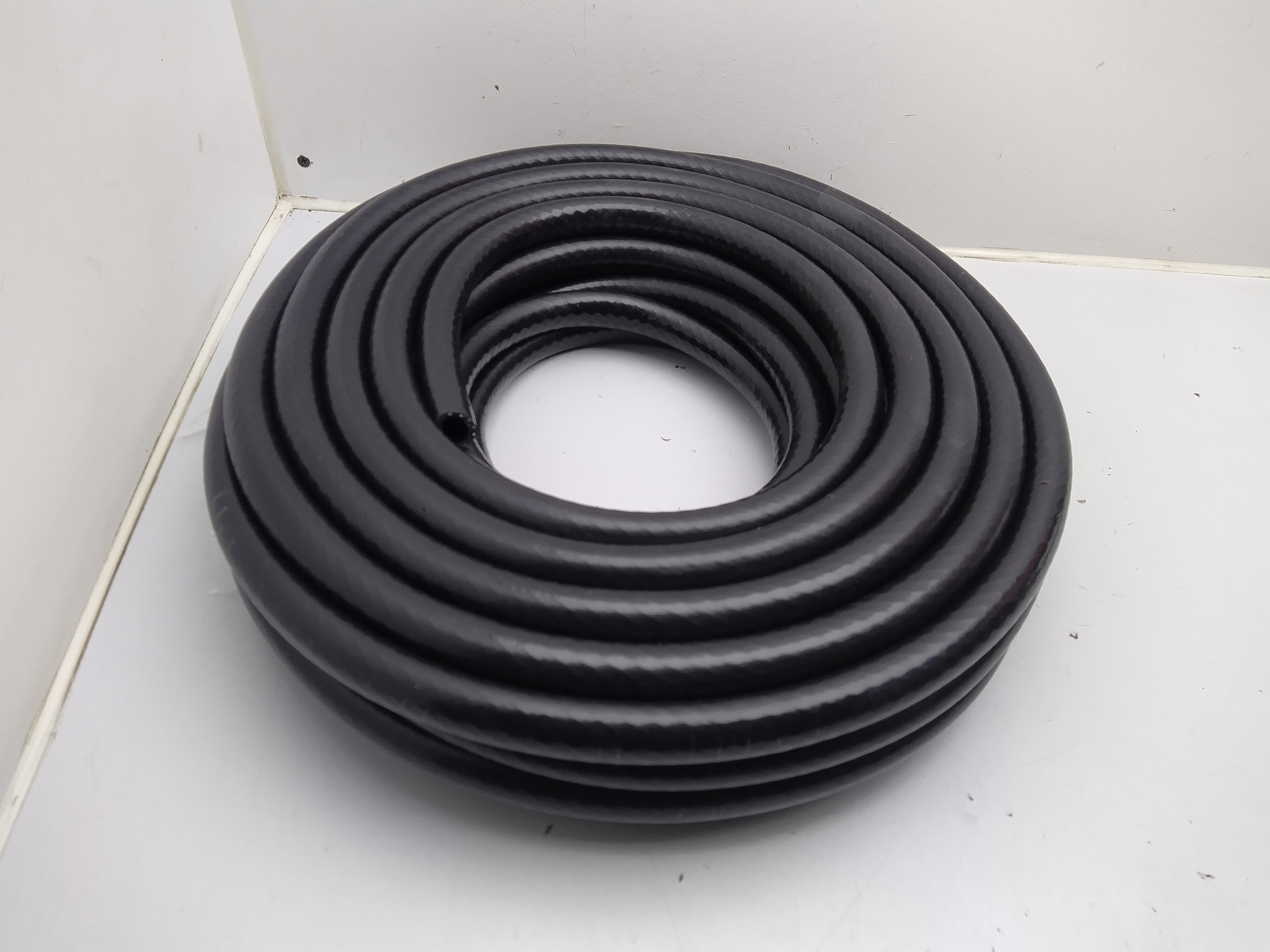 14mm Silikon Unterdruckschlauch verstärkt schwarz