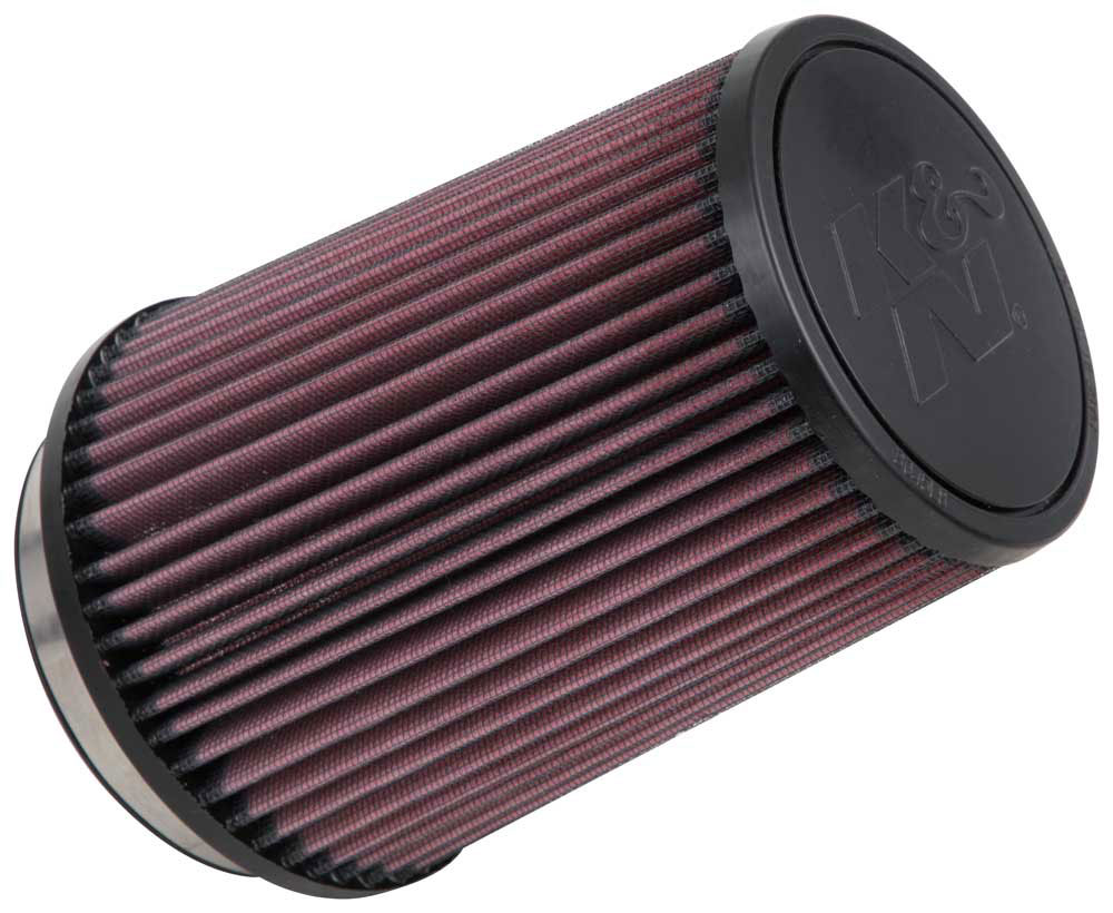 K&N RU-2590 HIGH-FLOW Sportluftfilter 102mm 4 Zoll Anschluss 178mm hoch konisch rot