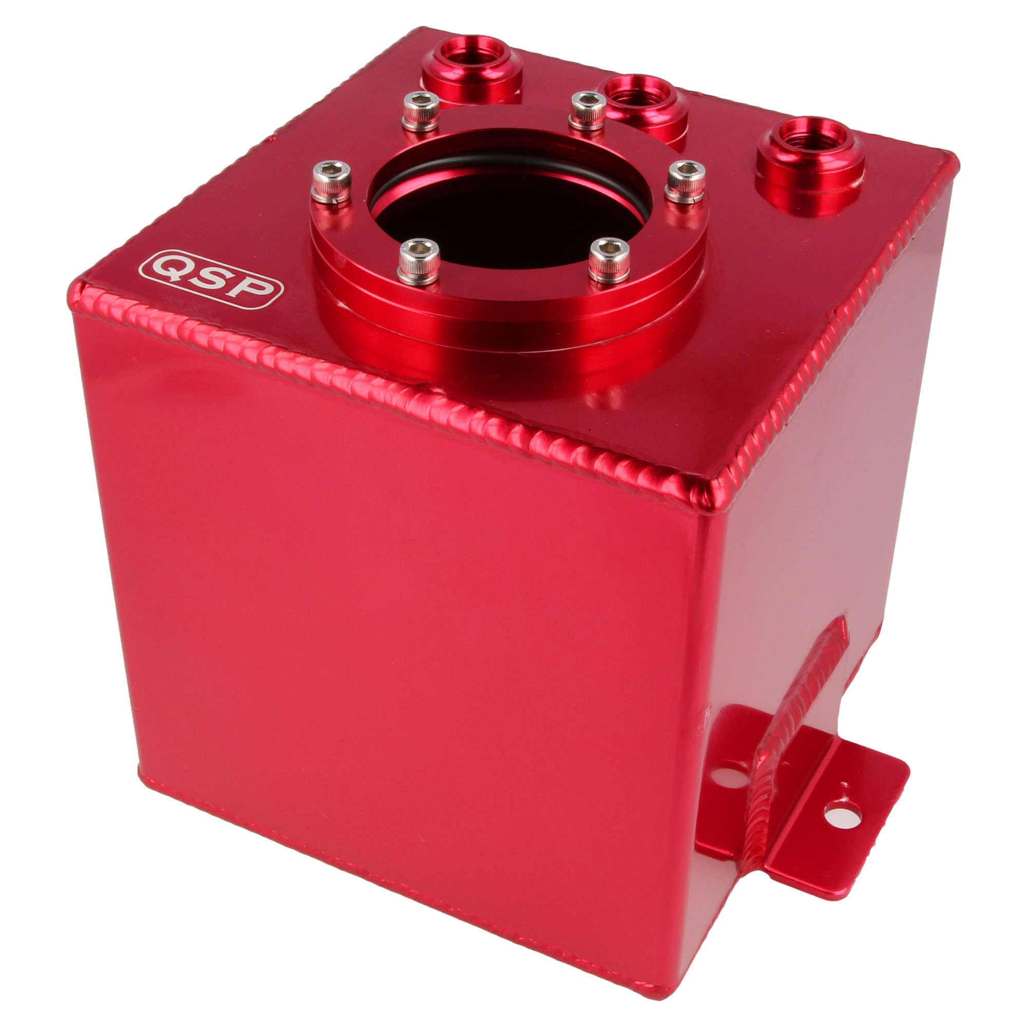 QSP Aluminium Catchtank Benzin Einspritzpumpe 1 Liter rot AN6