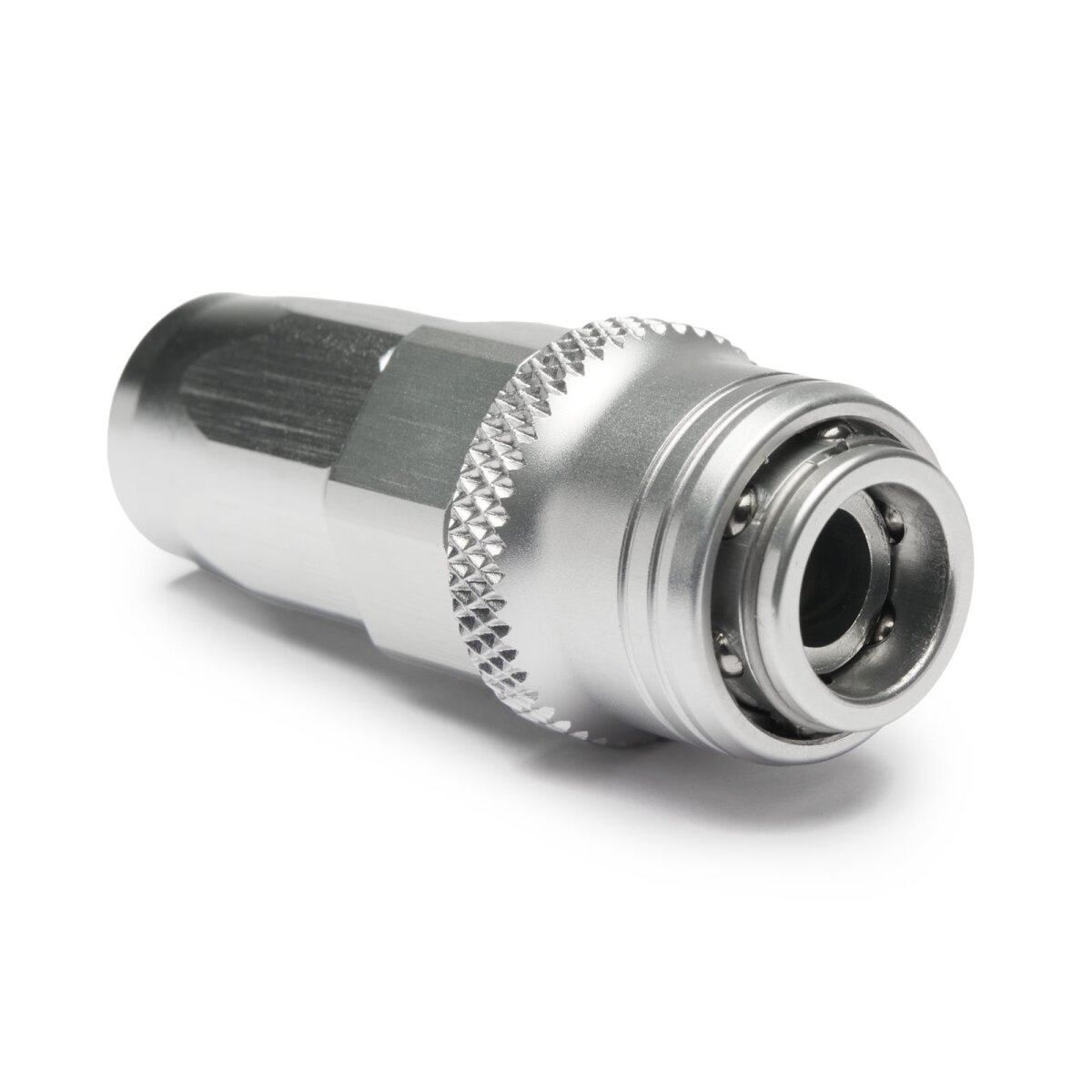 Quick Click Schlauchanschluss Fitting weiblich Dash 4 / -04 AN - gerade - silber matt