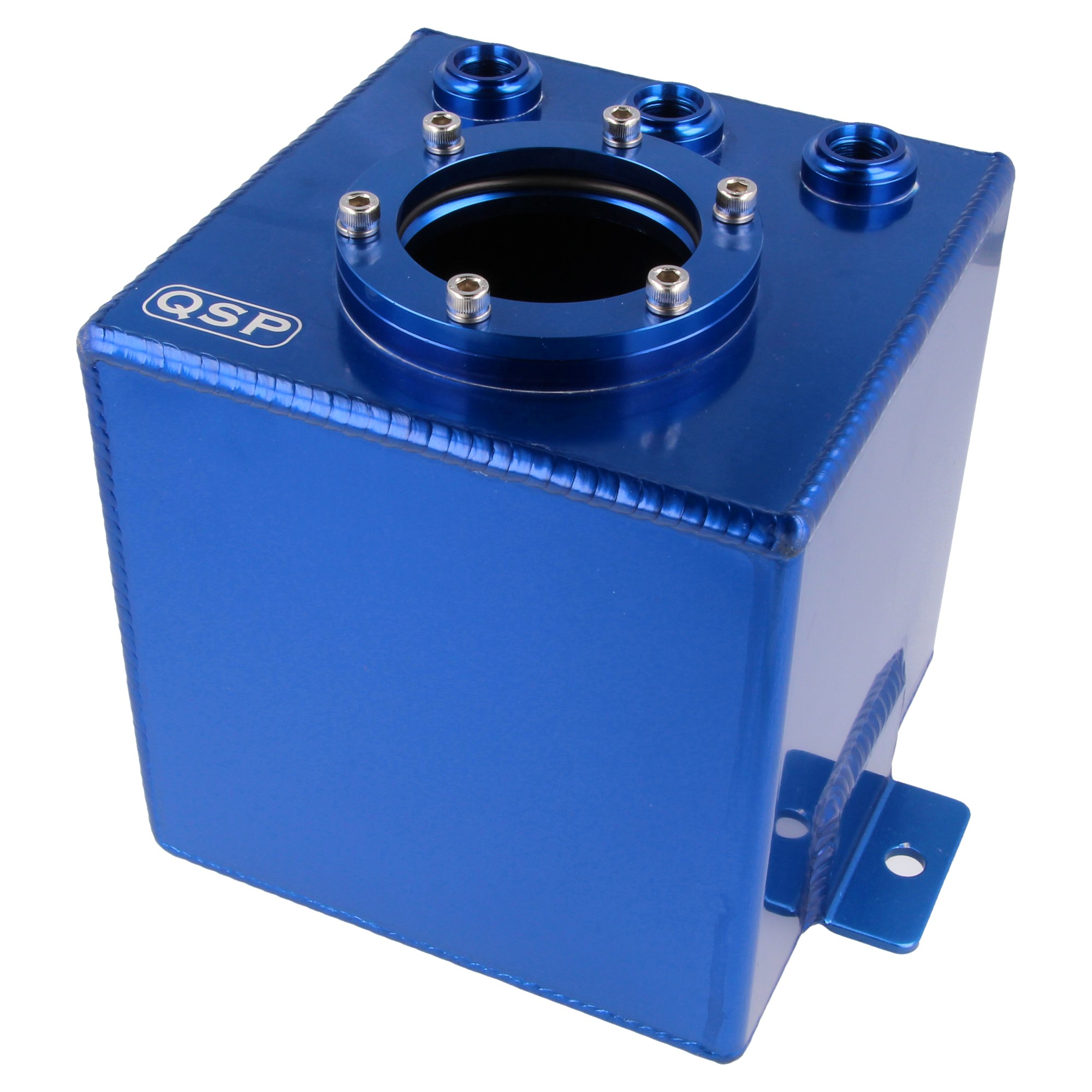 QSP Aluminium Catchtank Benzin Einspritzpumpe 1 Liter blau AN6