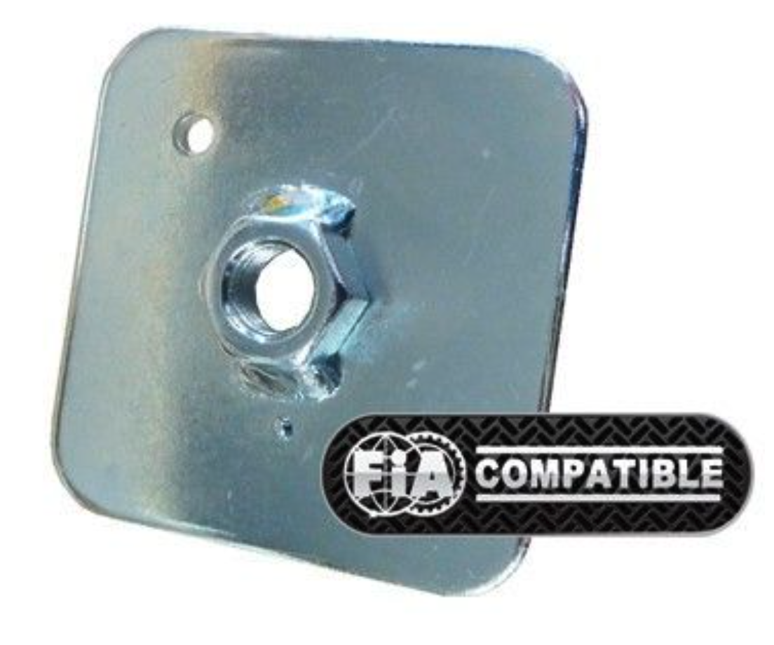 QSP Gegenplatte für Gurtöse 65x65x3 mm | 7/16-20 UNF | FIA-kompatibel