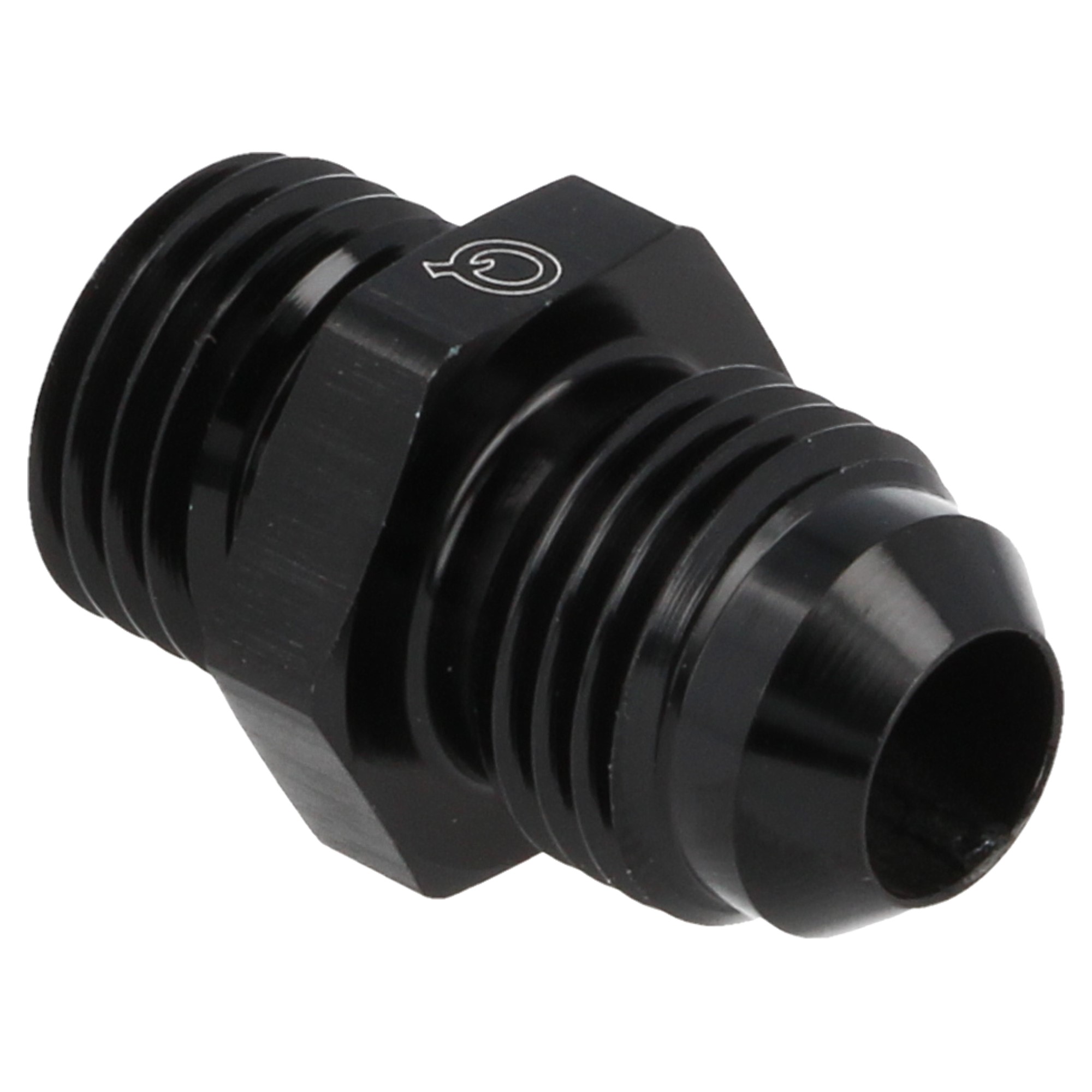 QSP Aluminum Adapter männlich AN4 Dash 4 - M12 x 1.5 schwarz