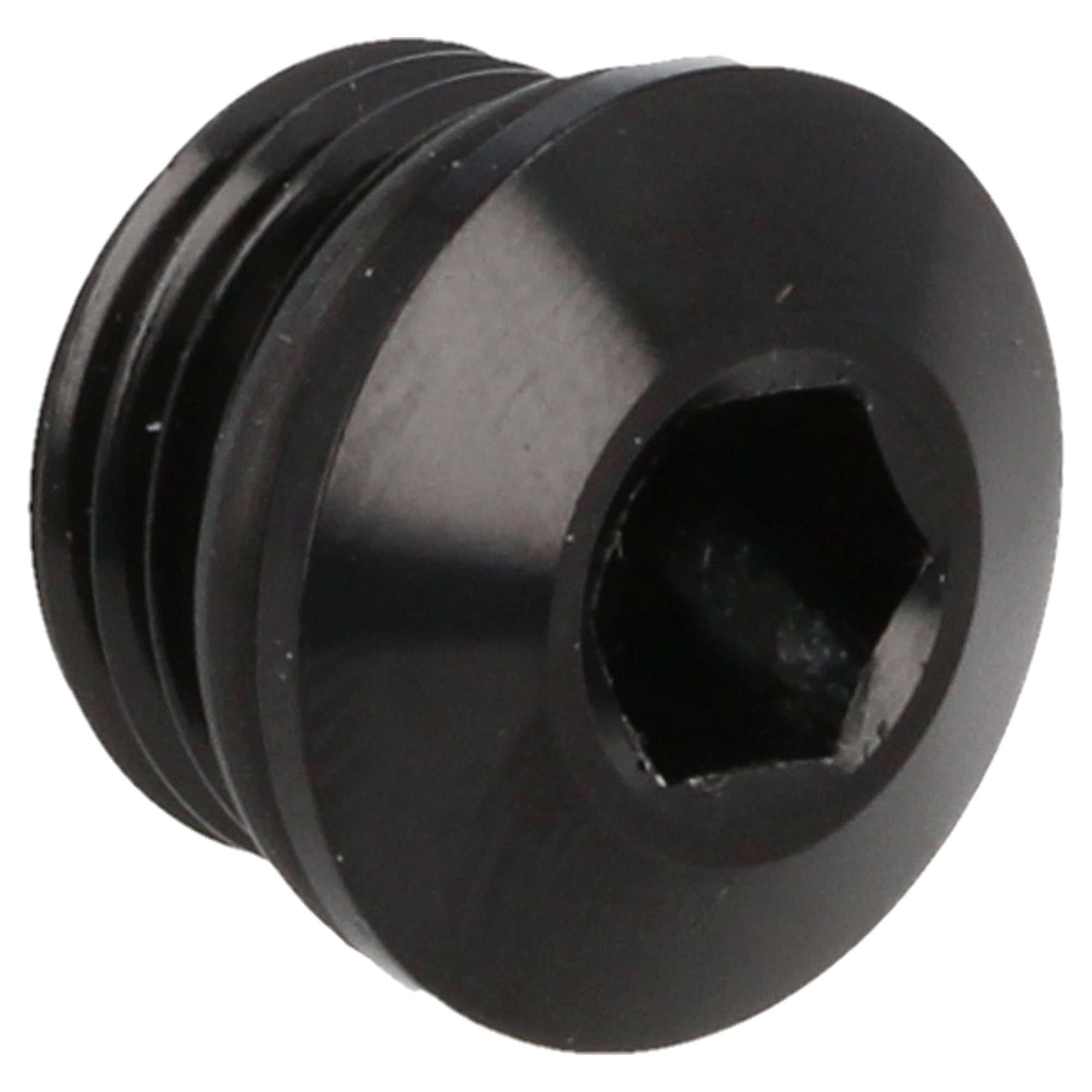 QSP Aluminium Blindstopfen AN4 Dash 4 schwarz