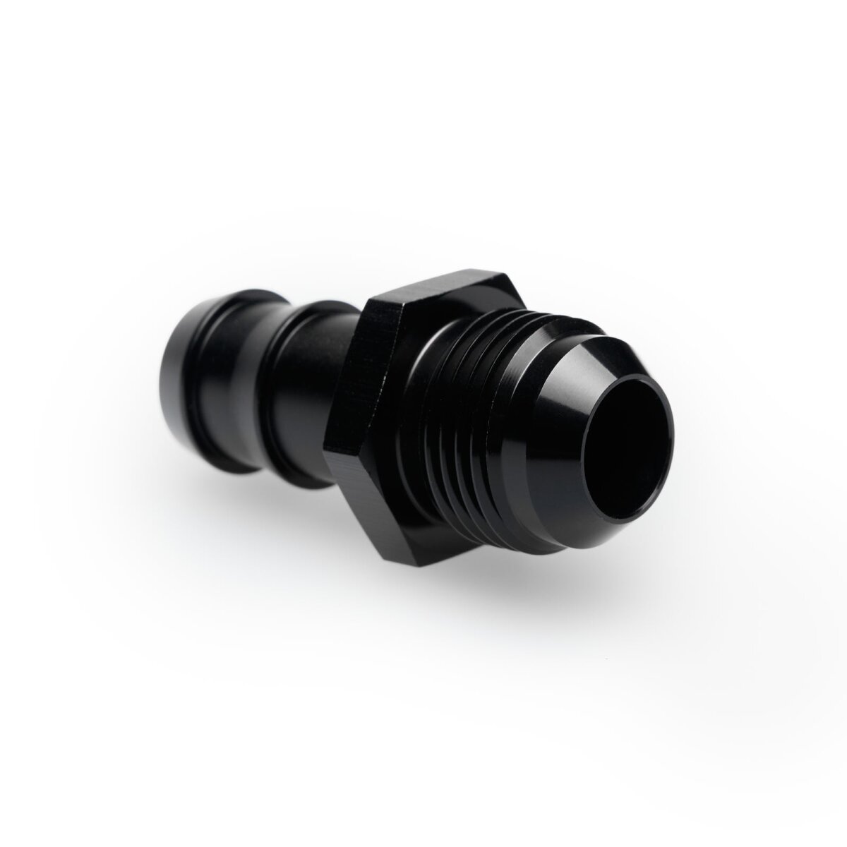 Einschrauber Dash 10 männlich zu Schlauchanschluss gerippt 16mm (5/8") - schwarz matt