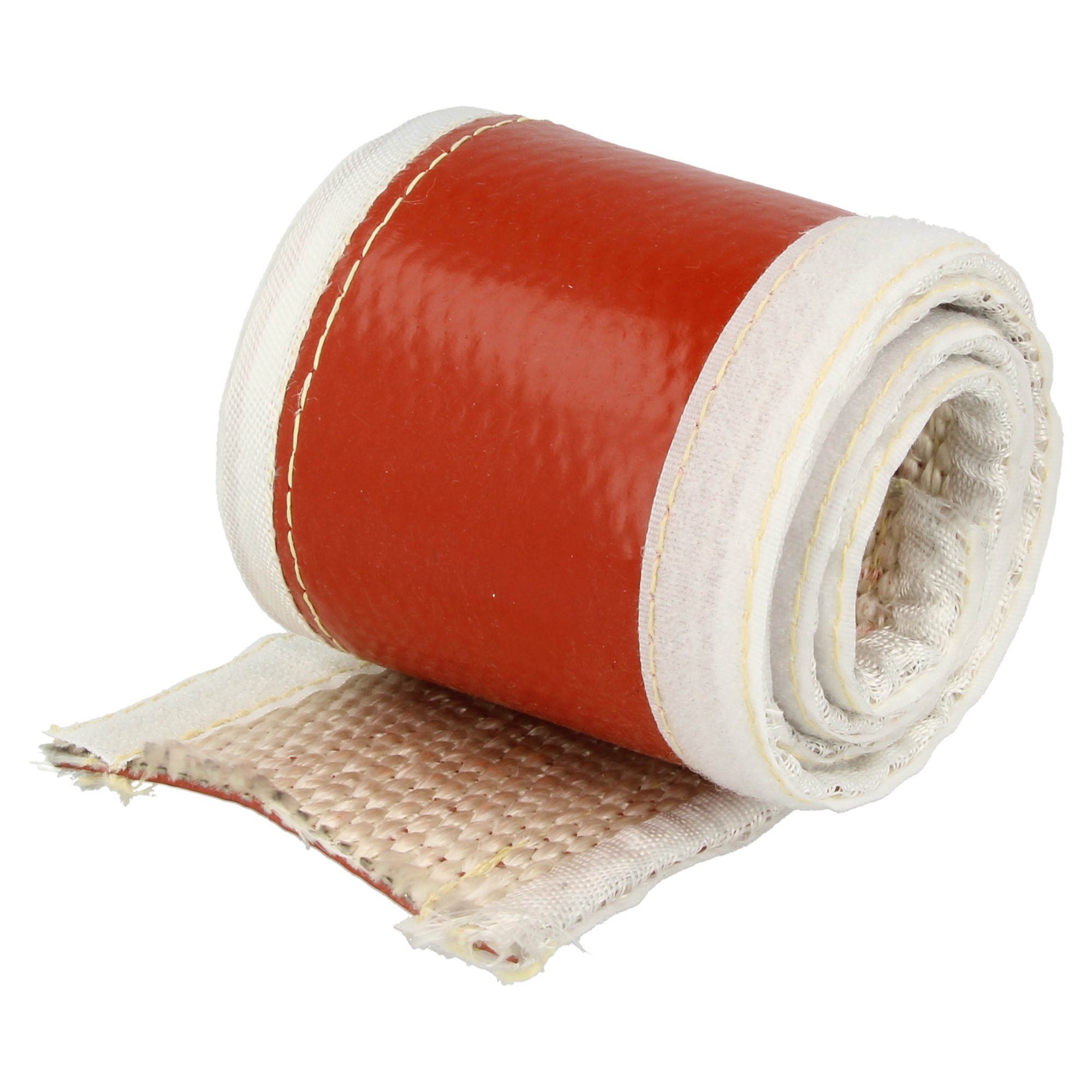 QSP Hitzeschutzschlauch mit Klett 1m x 25mm rot