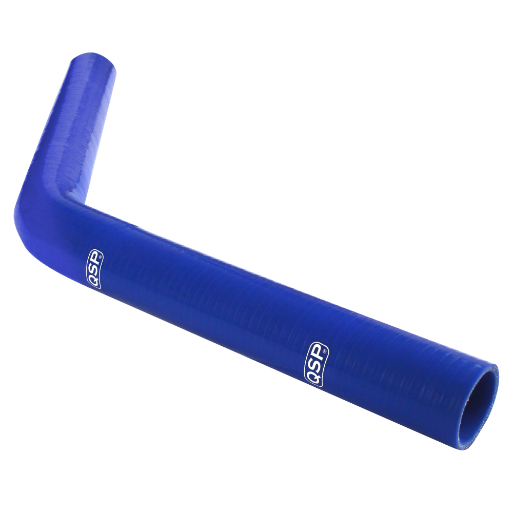 QSP Silikonschlauch XL - 45° Bogen - 16mm - Blau