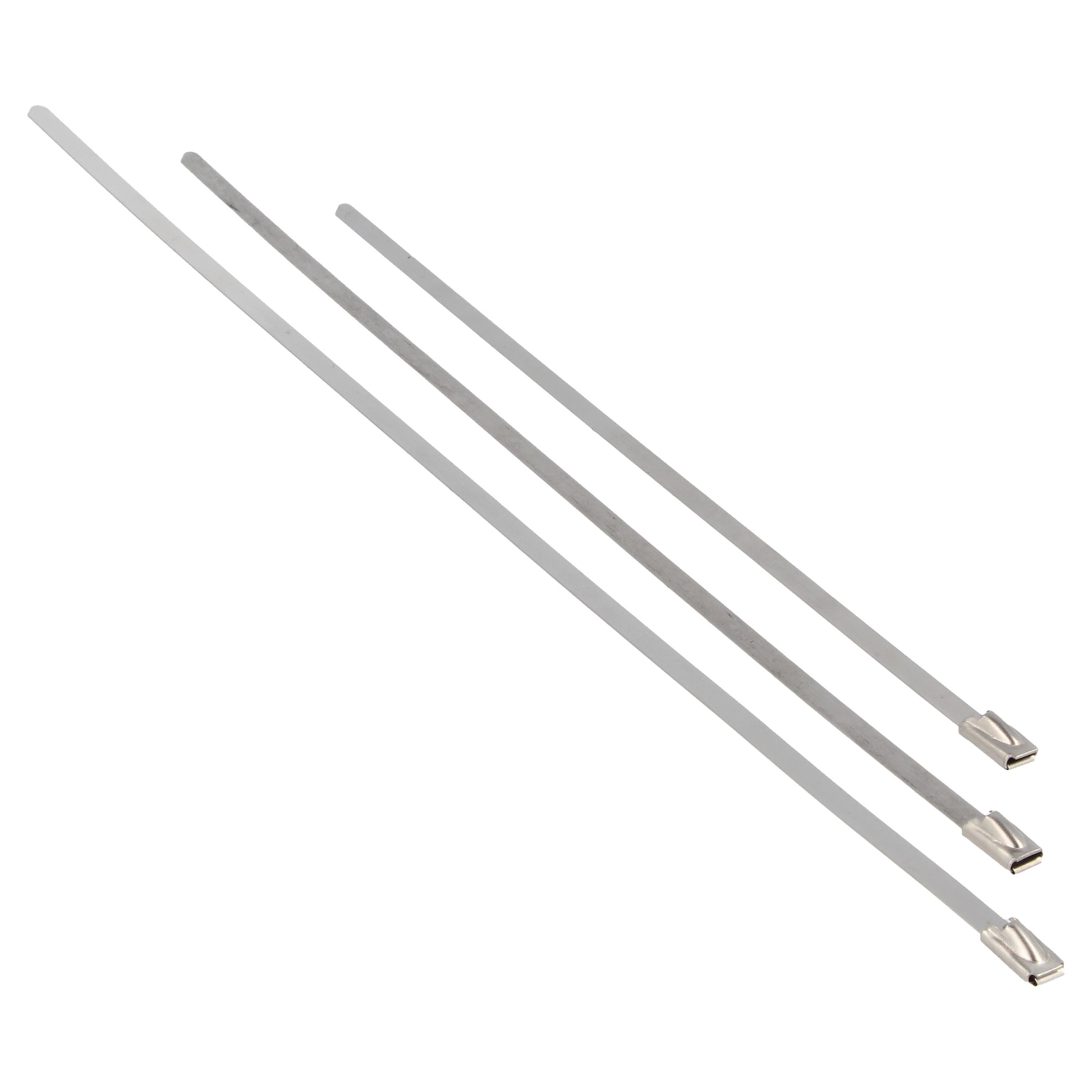 QSP Edelstahl Kabelbinder 150 x 4,6 mm silber 10 Stück