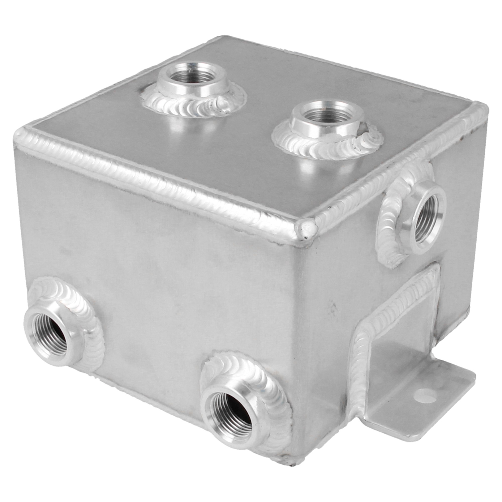 QSP Aluminium Catchtank Benzin 1 Liter AN08 DASH 8 silber