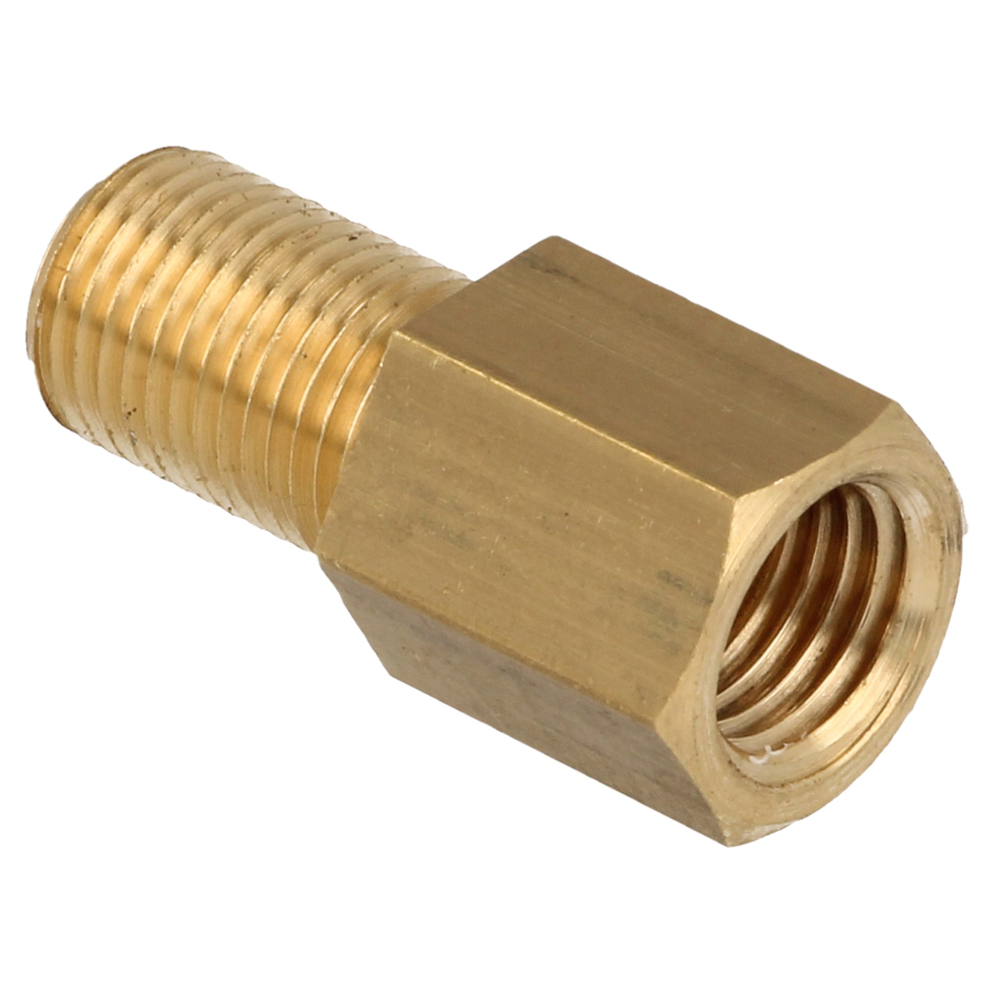 QSP Adapter für Bremse Messing M10x1.25 Female auf M10x1.0 Male