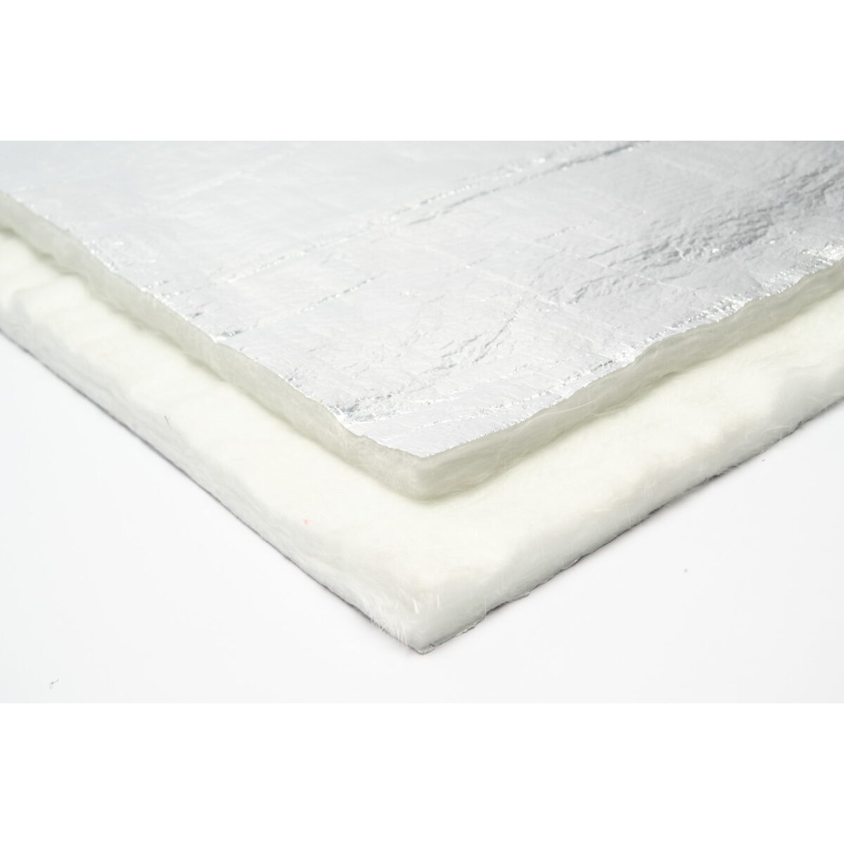 Hitzeschutz - Glasfasermatte mit Alubeschichtung 8mm - 30x60cm