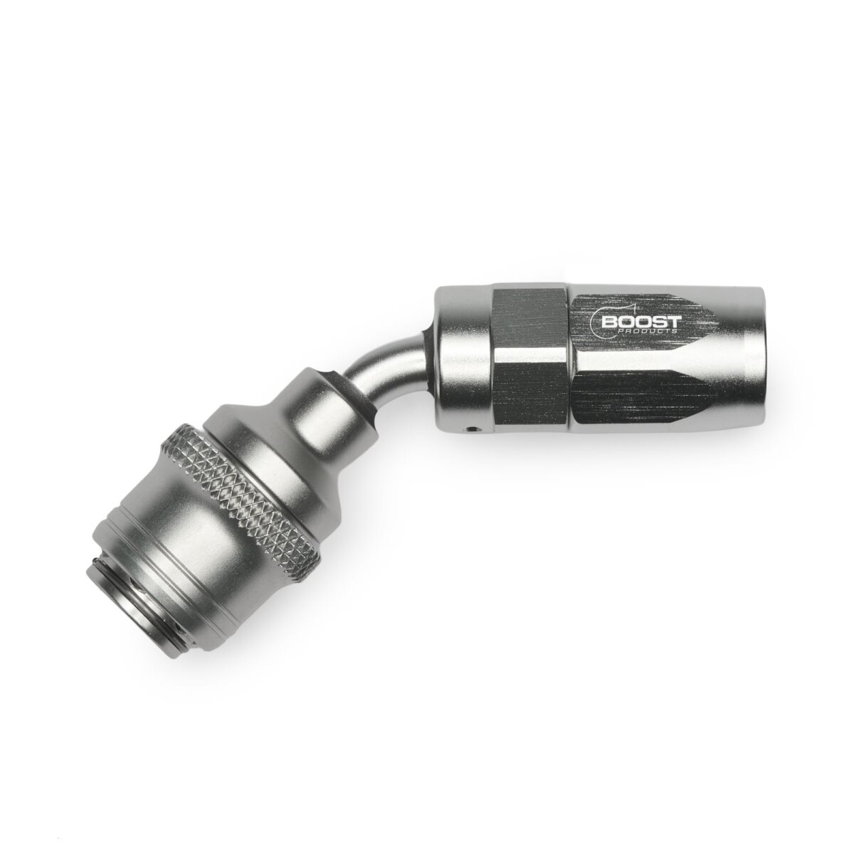 Quick Click Schlauchanschluss Fitting weiblich Dash 4 / -04 AN - 45° - silber matt
