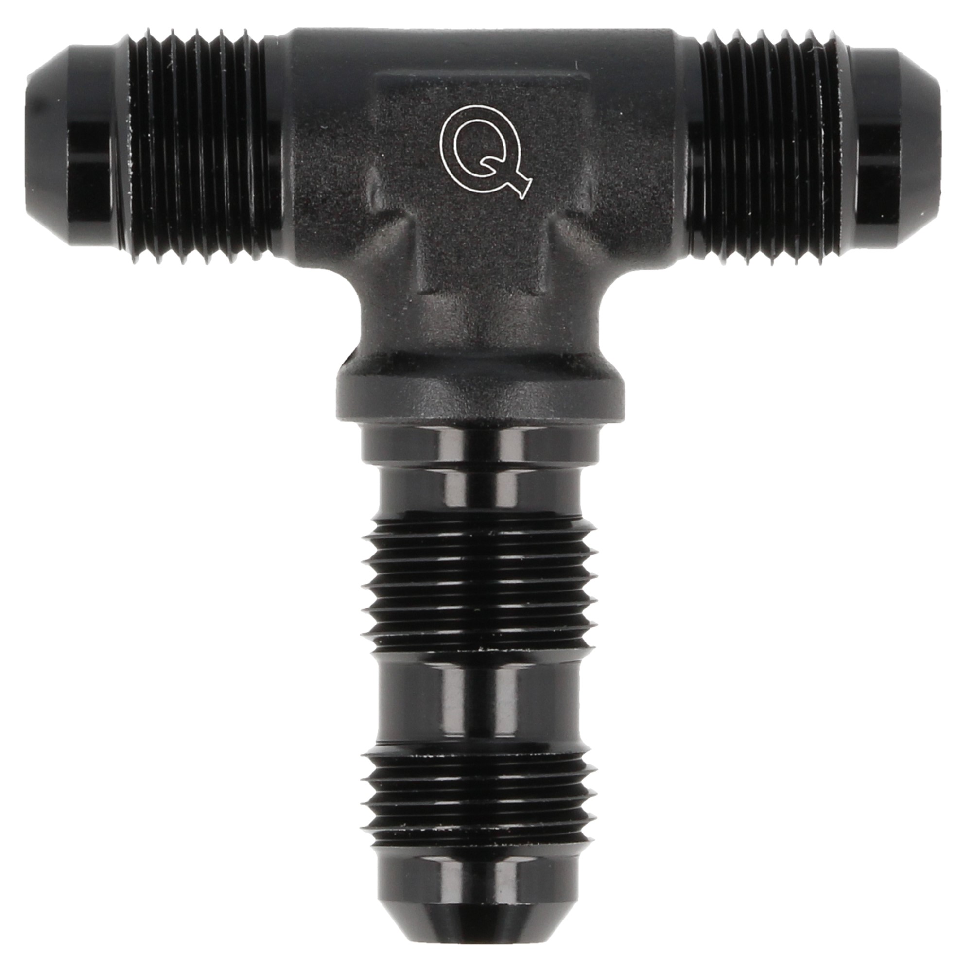 QSP Bulkhead Schottwand T-Stück AN3 Dash 3 schwarz