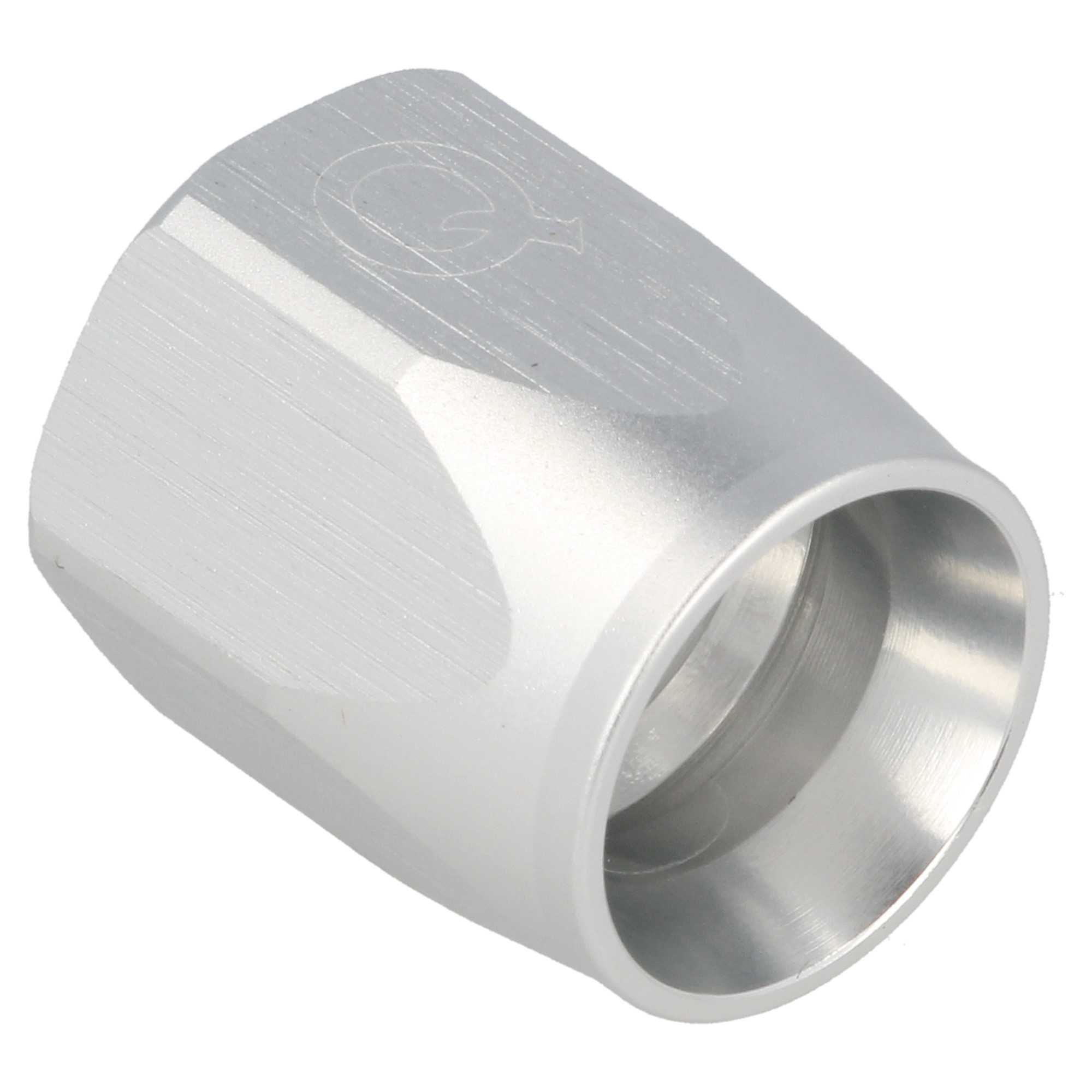 QSP Fitting Kopfteil Leichtbau AN10 Dash 10 silber