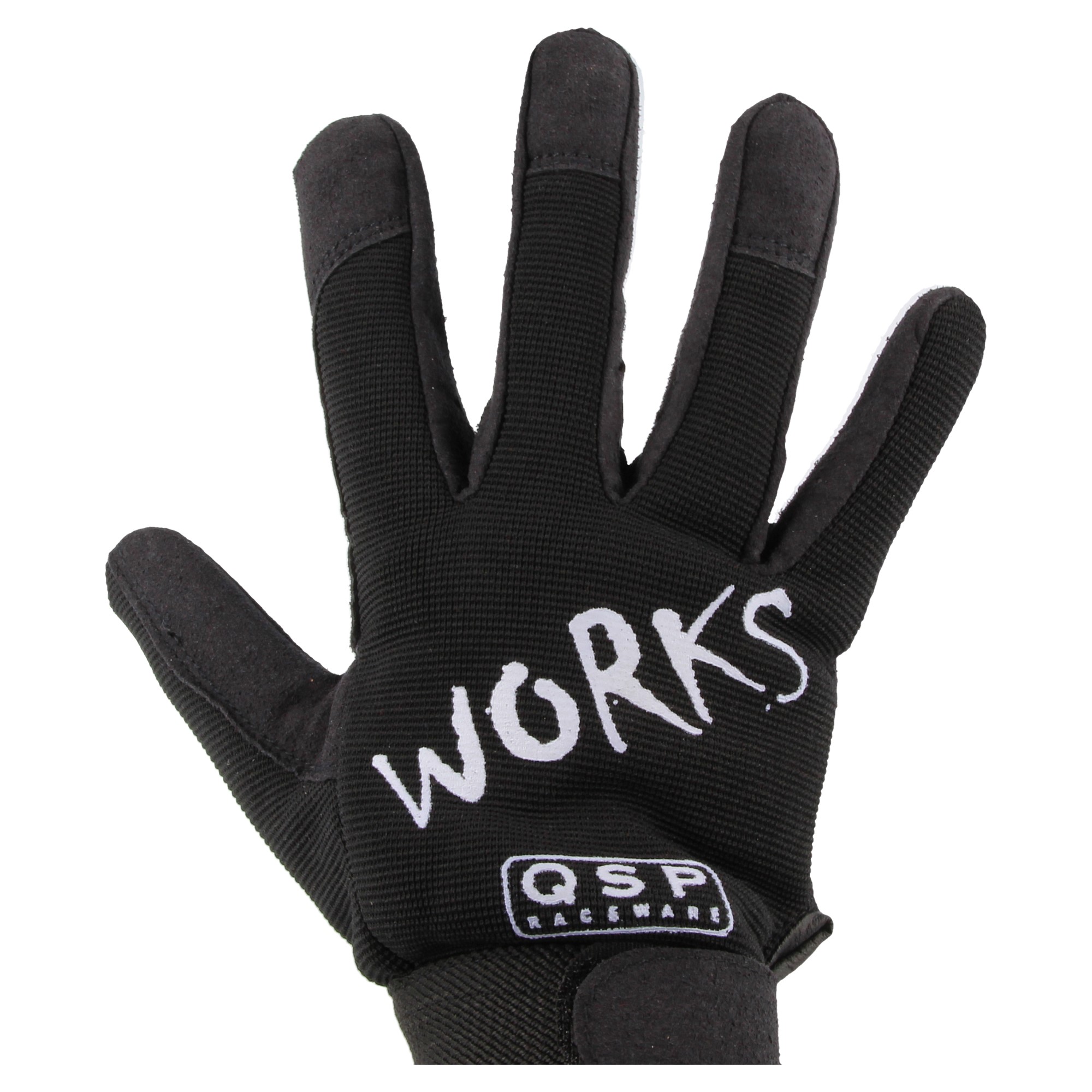 QSP Works Mechaniker Arbeitshandschuhe - Schwarz - Größe L